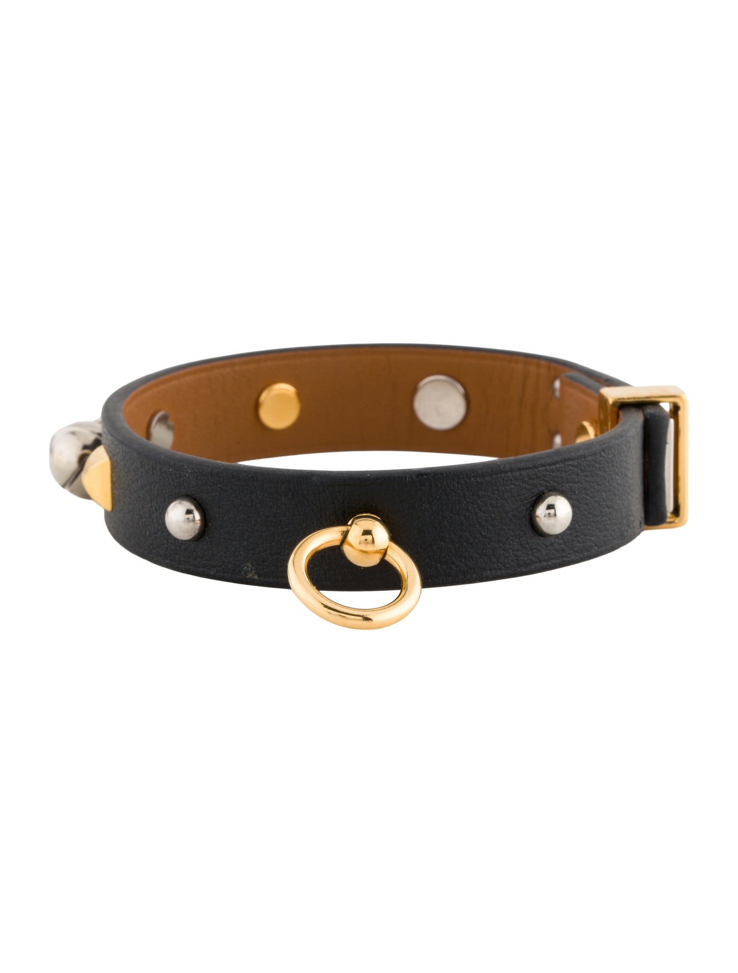 Hermès Mini Dog Mix Leather Wrap Bracelet