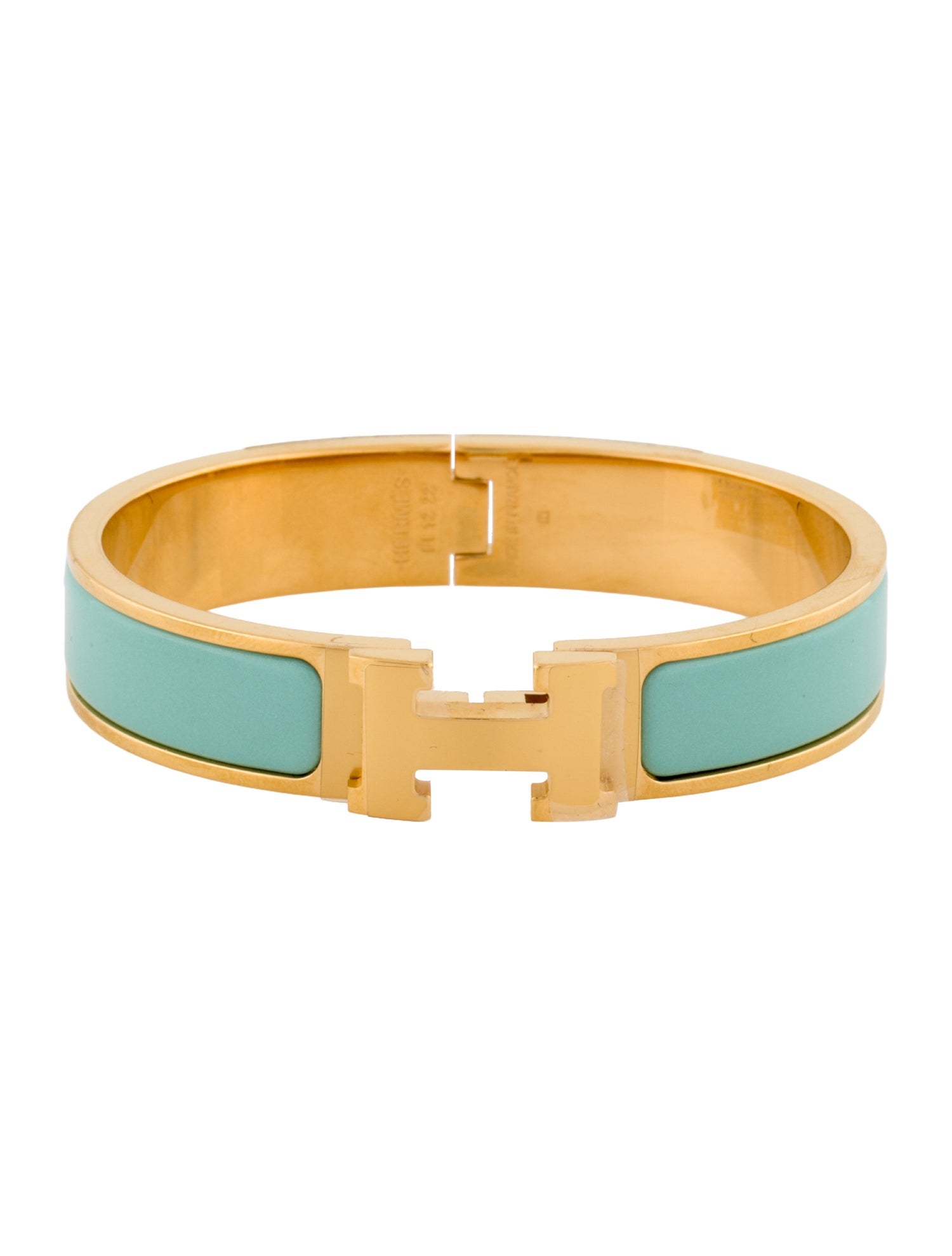 Hermès Enamel Clic H Bangle Bracelet
