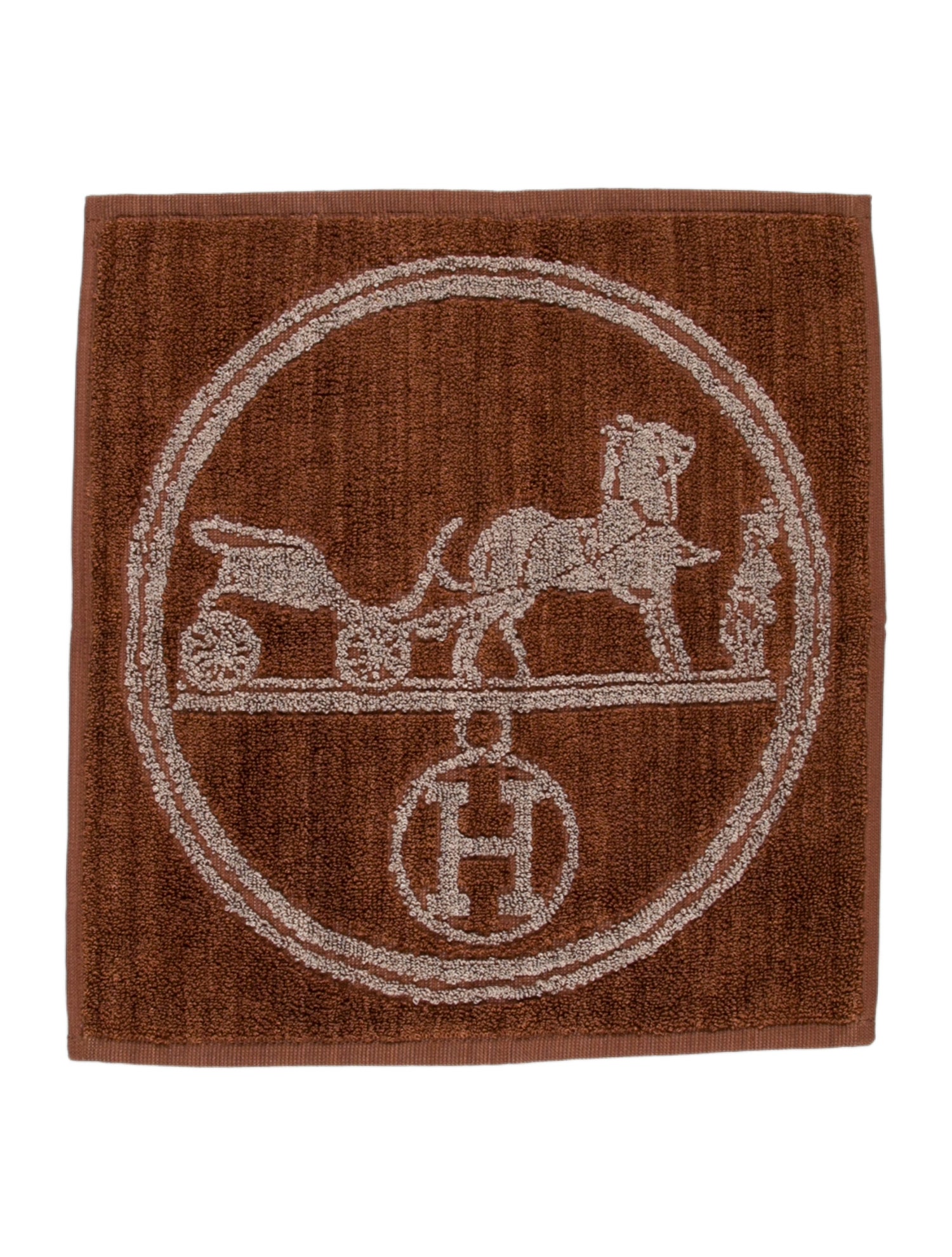 Hermès Logo Carriage Hand Towel
