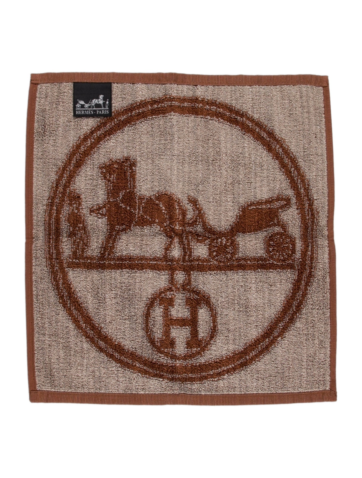 Hermès Logo Carriage Hand Towel