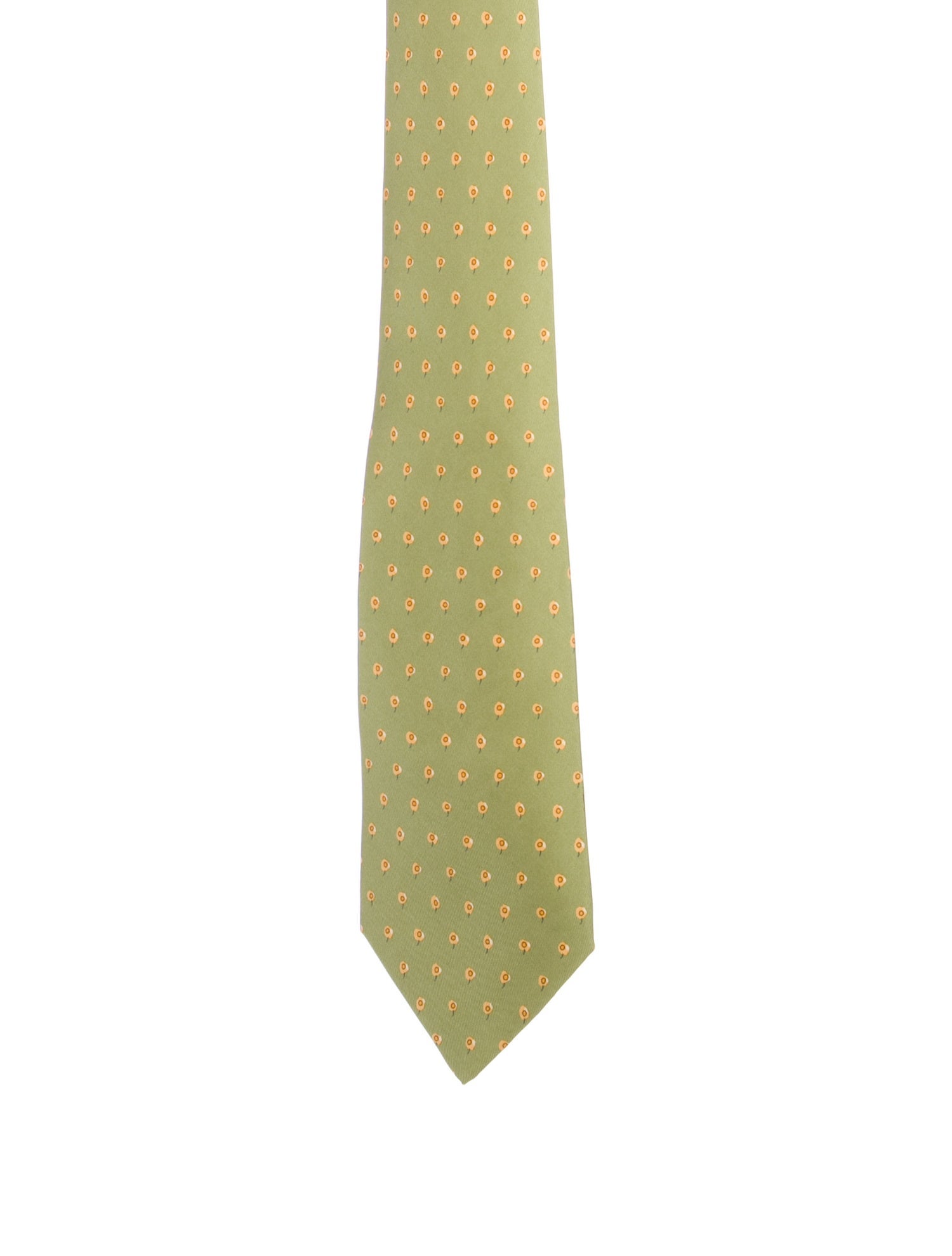 Hermès pattern print tie