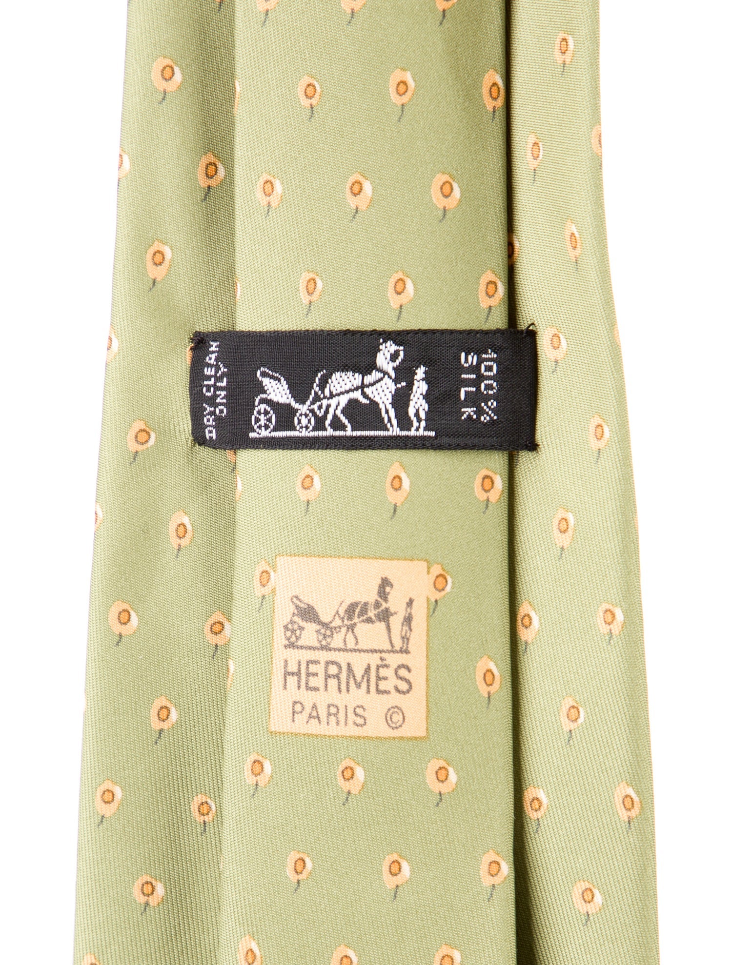 Hermès pattern print tie