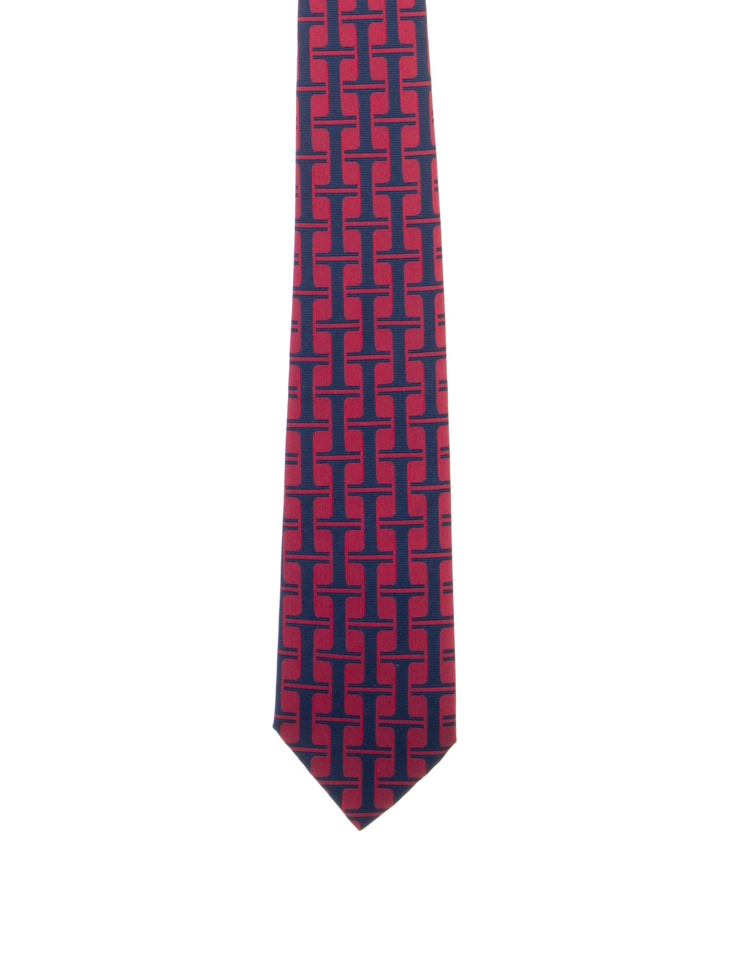 Hermès pattern print tie