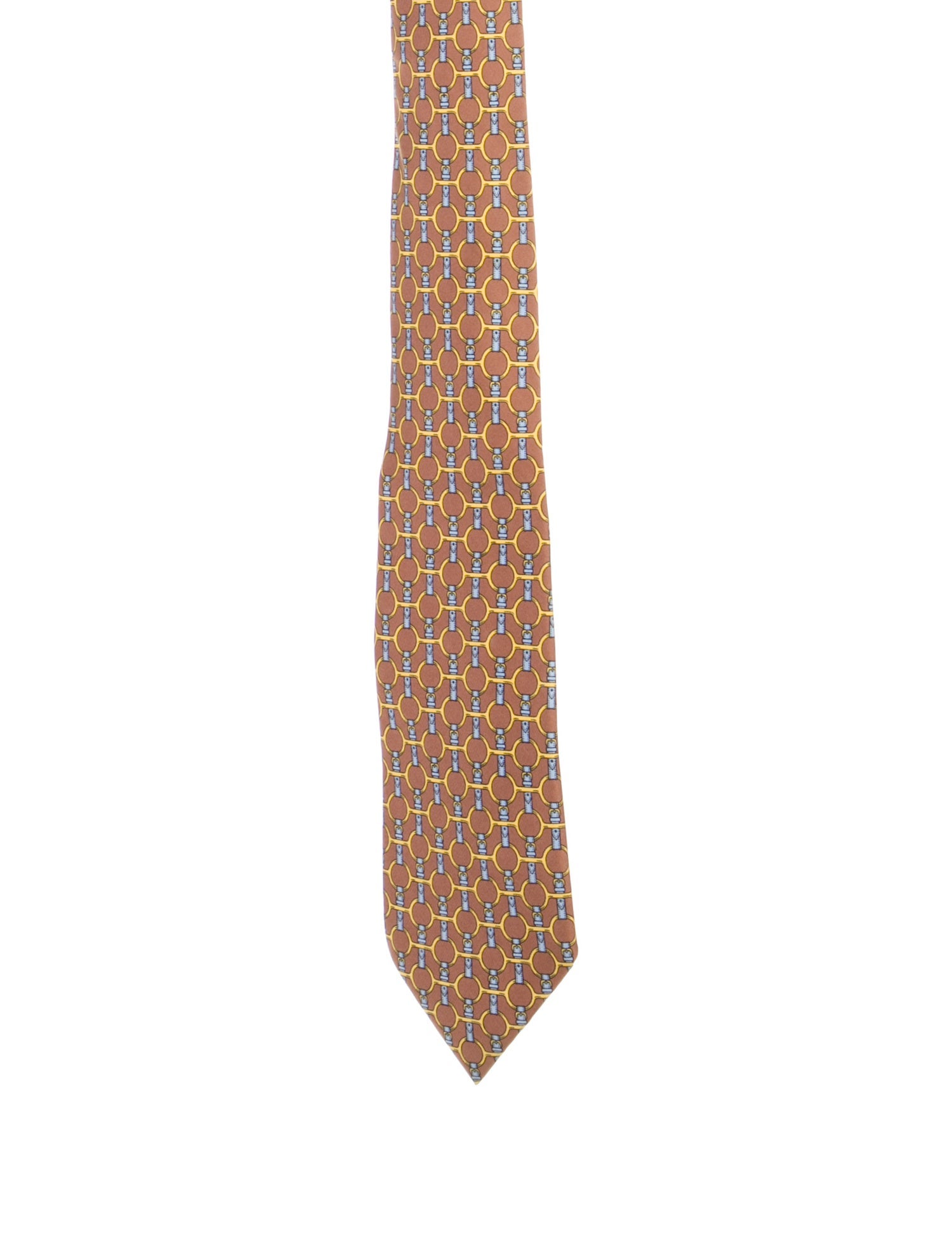 Hermès pattern print tie