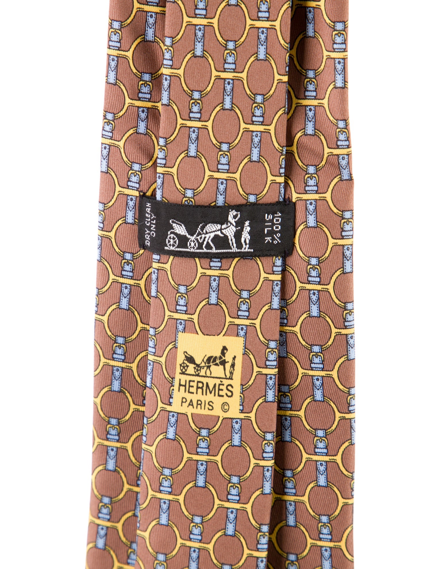 Hermès pattern print tie