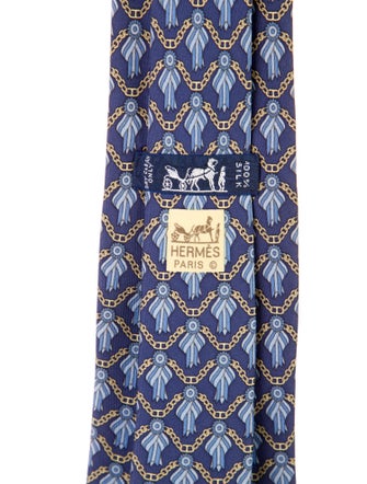 Hermès pattern print tie