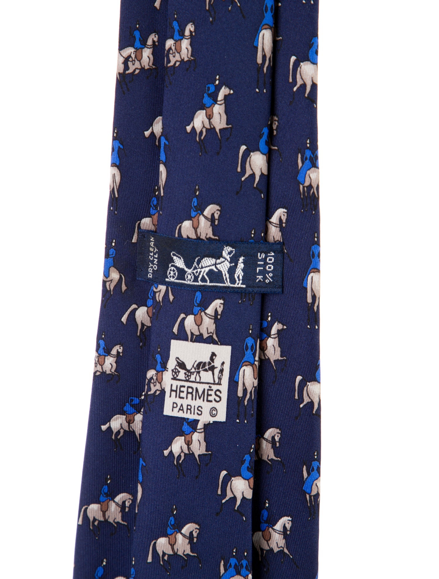 Hermès pattern print tie