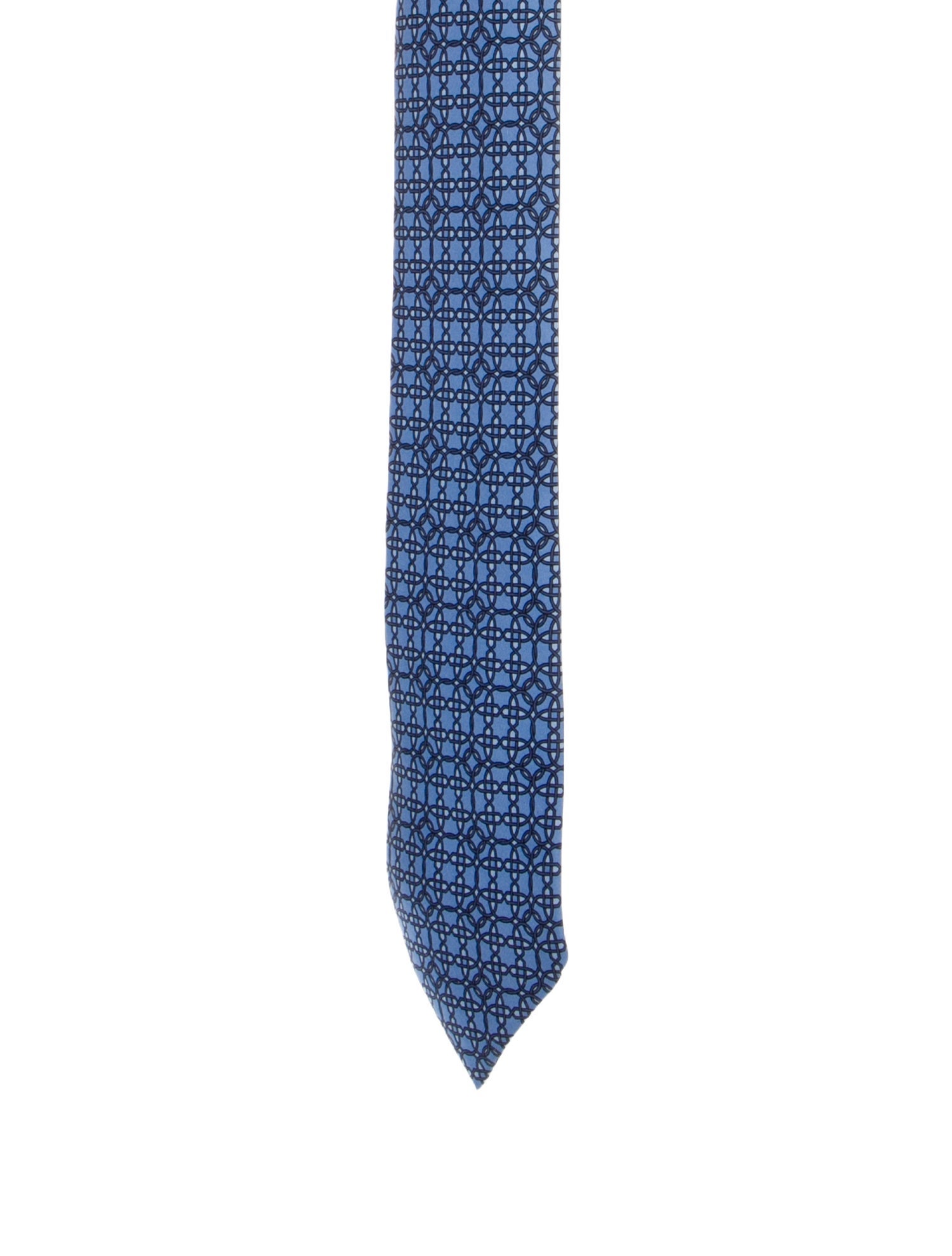 Hermès pattern print tie