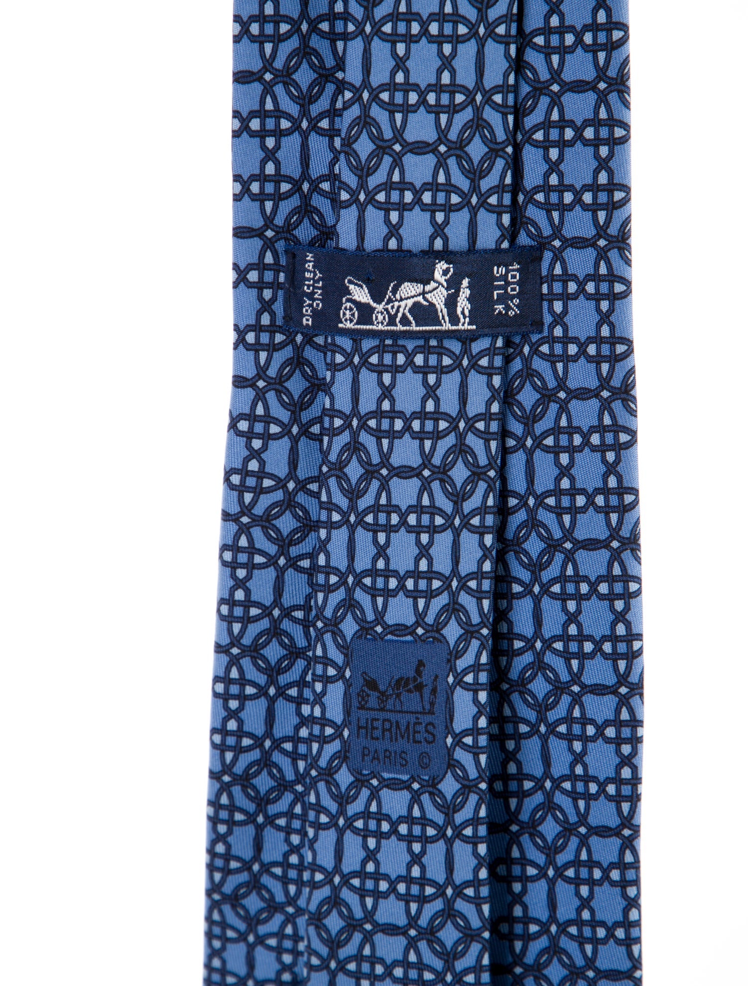 Hermès pattern print tie