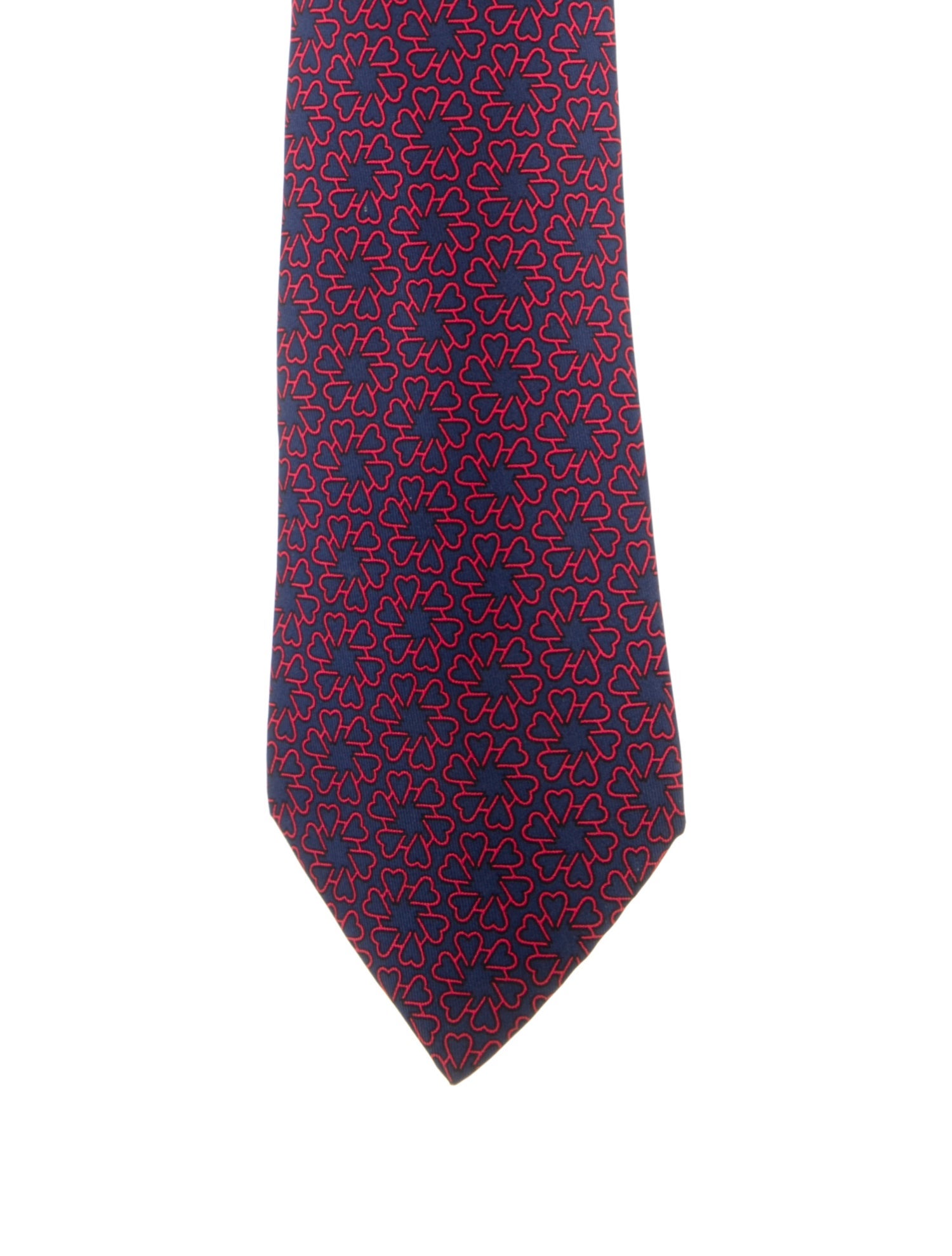 Hermès pattern silk tie