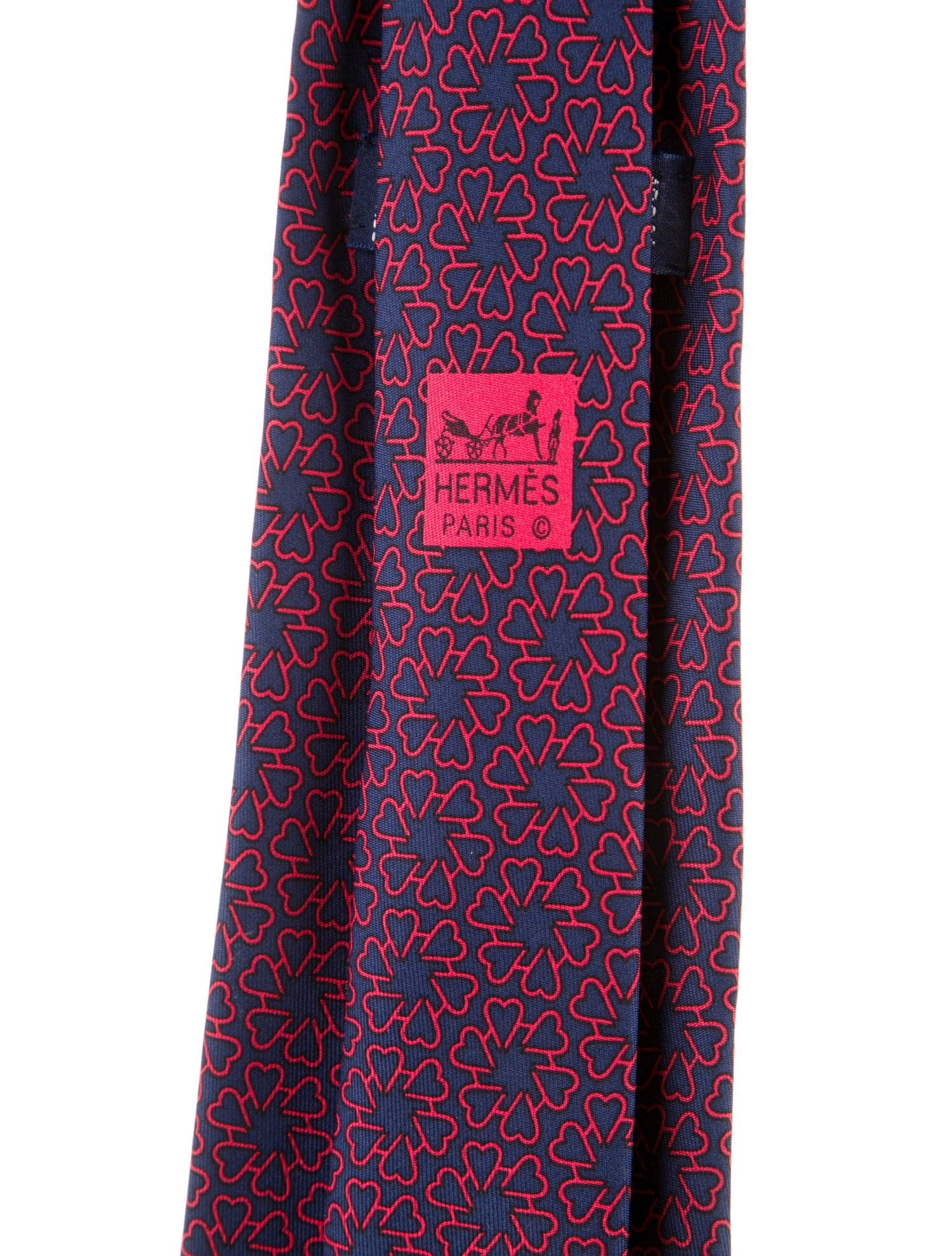 Hermès pattern silk tie