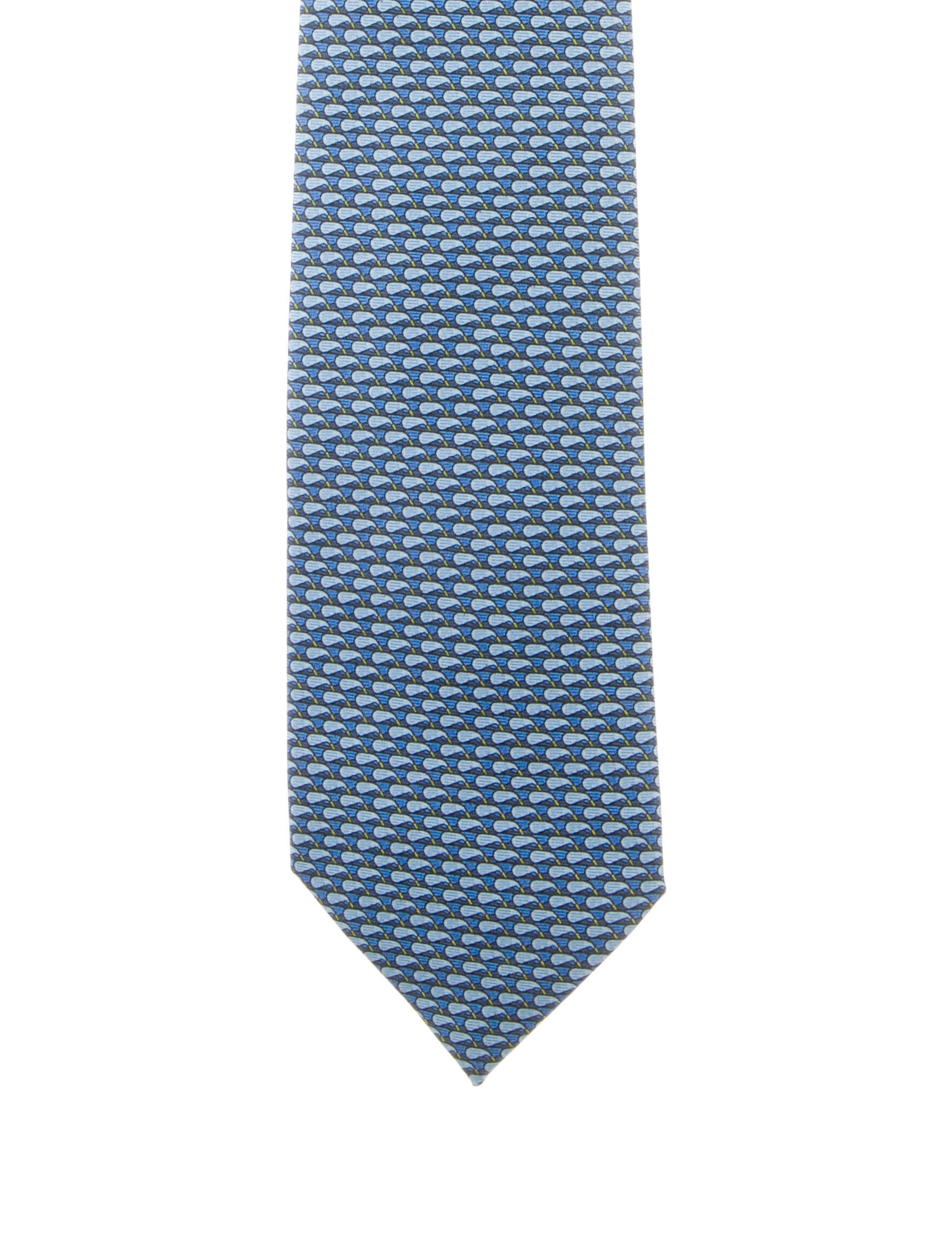 Hermès pattern silk tie
