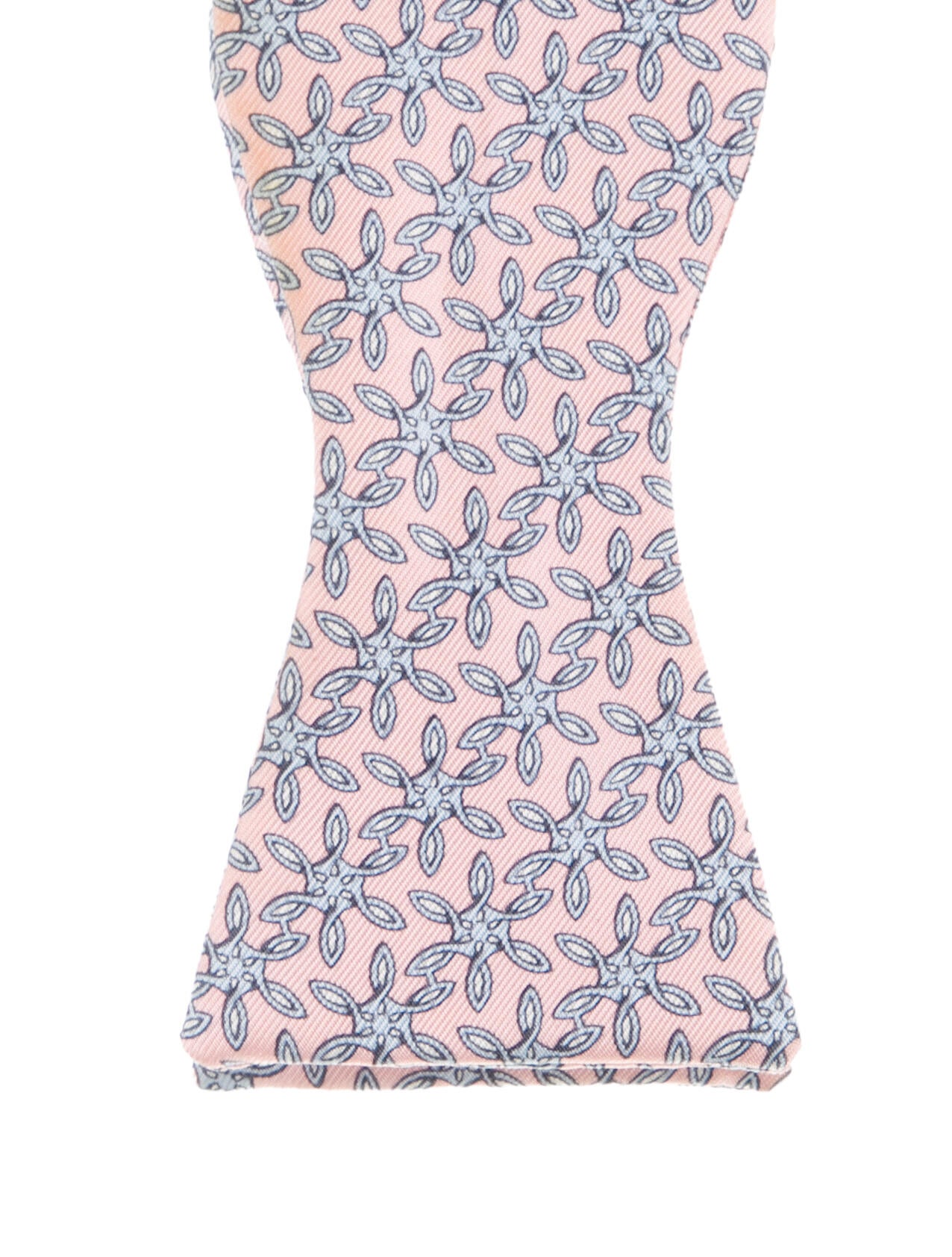 Hermès pattern silk bow tie