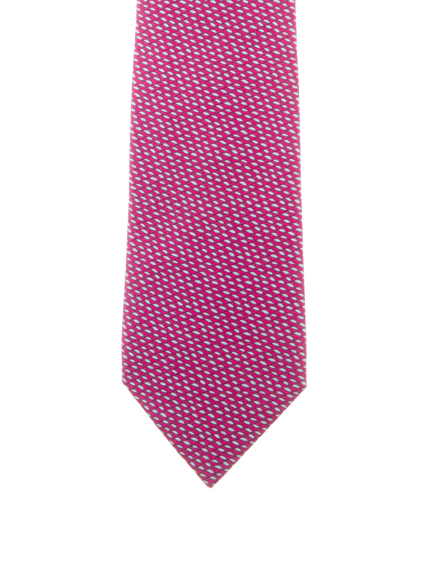 Hermès pattern silk tie