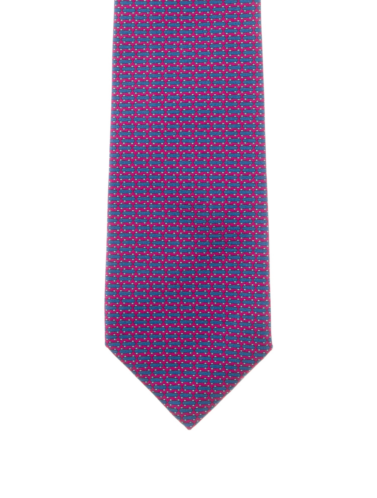 Hermès pattern silk tie