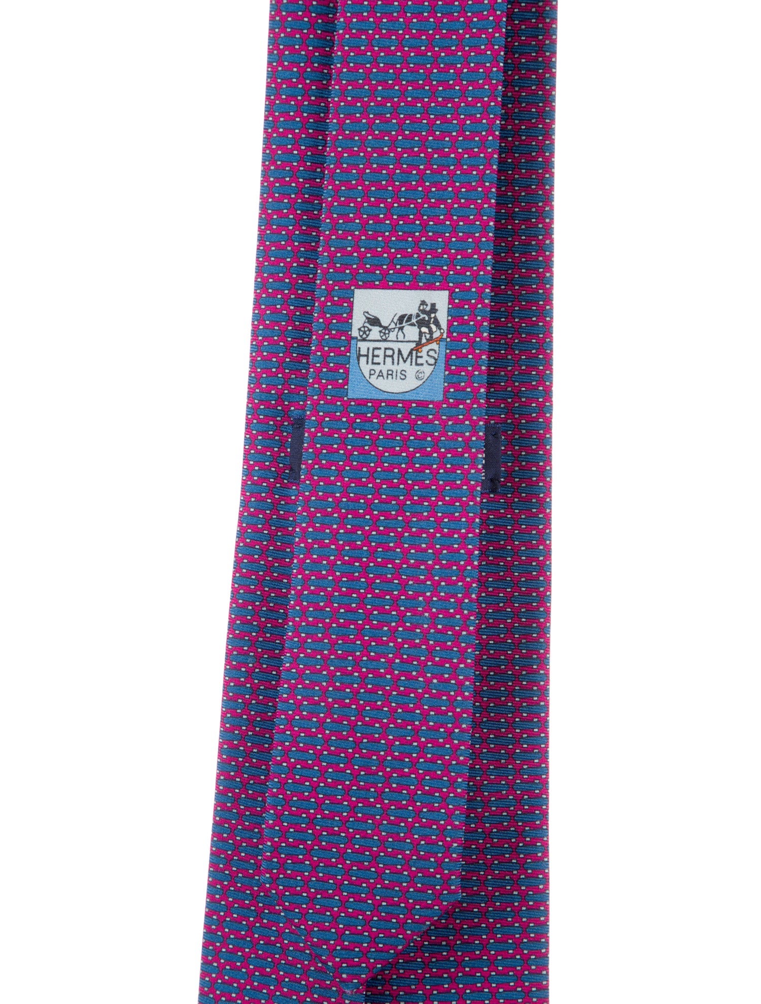 Hermès pattern silk tie