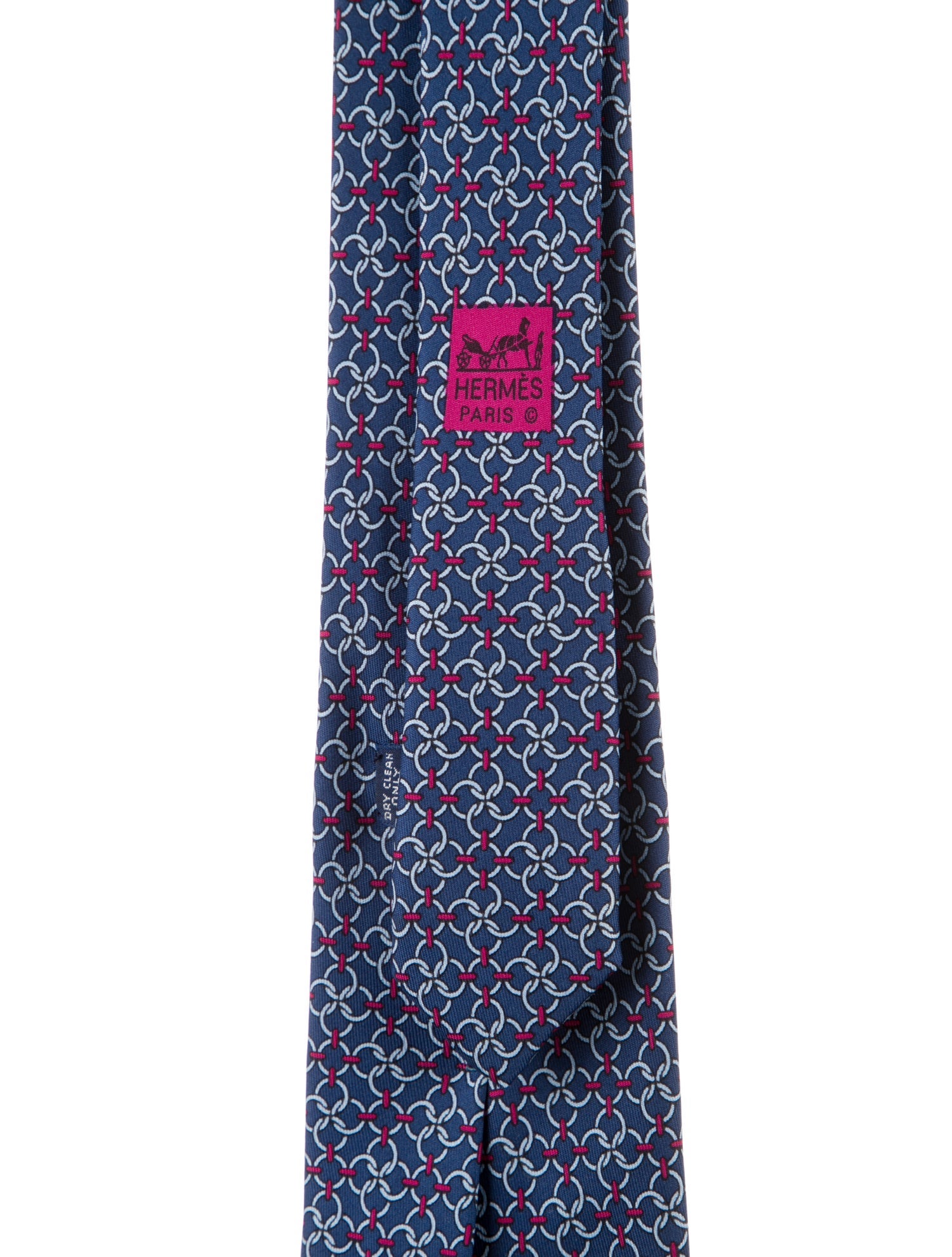 Hermès pattern silk tie