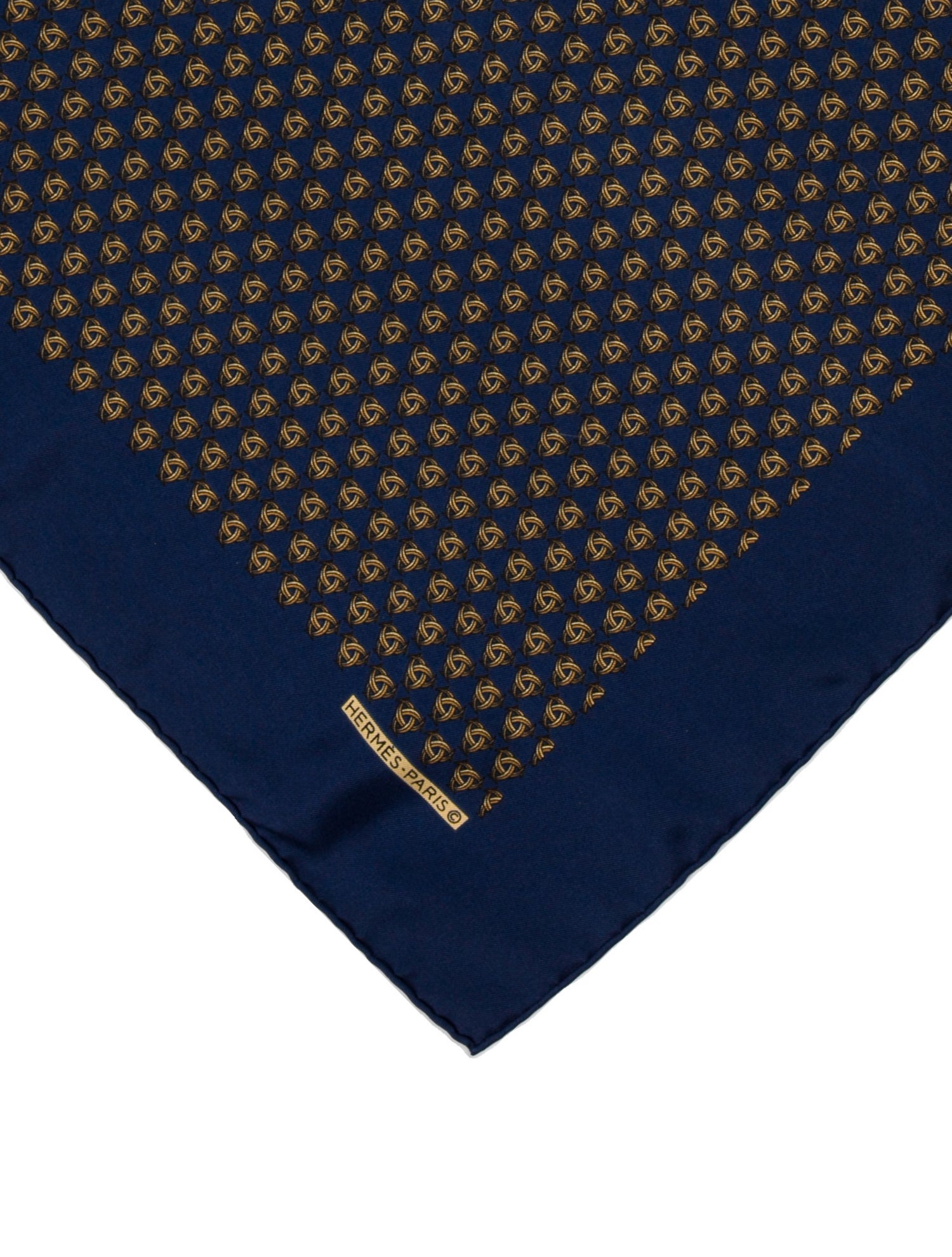 Hermès Silk Printed Pocket Square