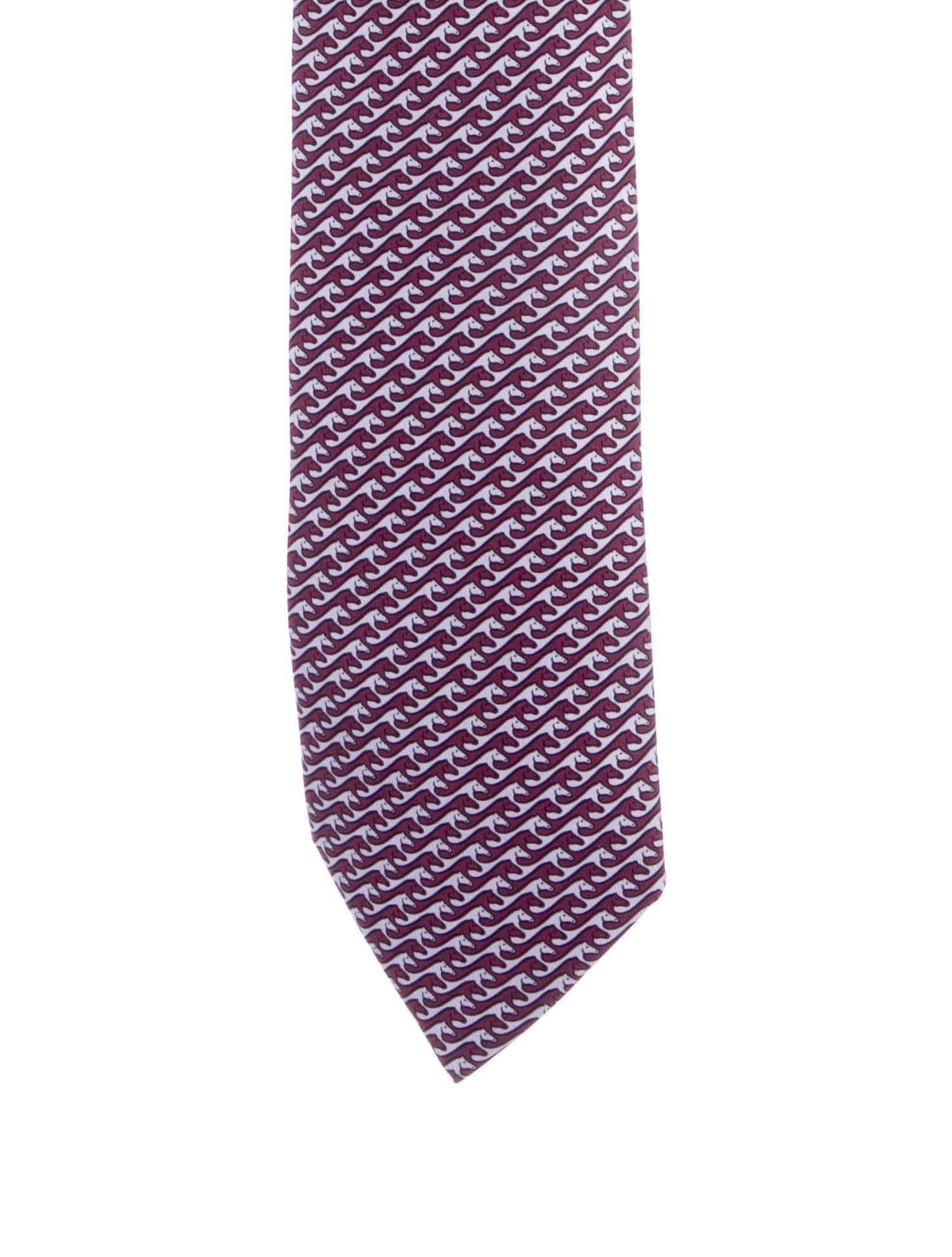 Hermès Patterned Silk Tie