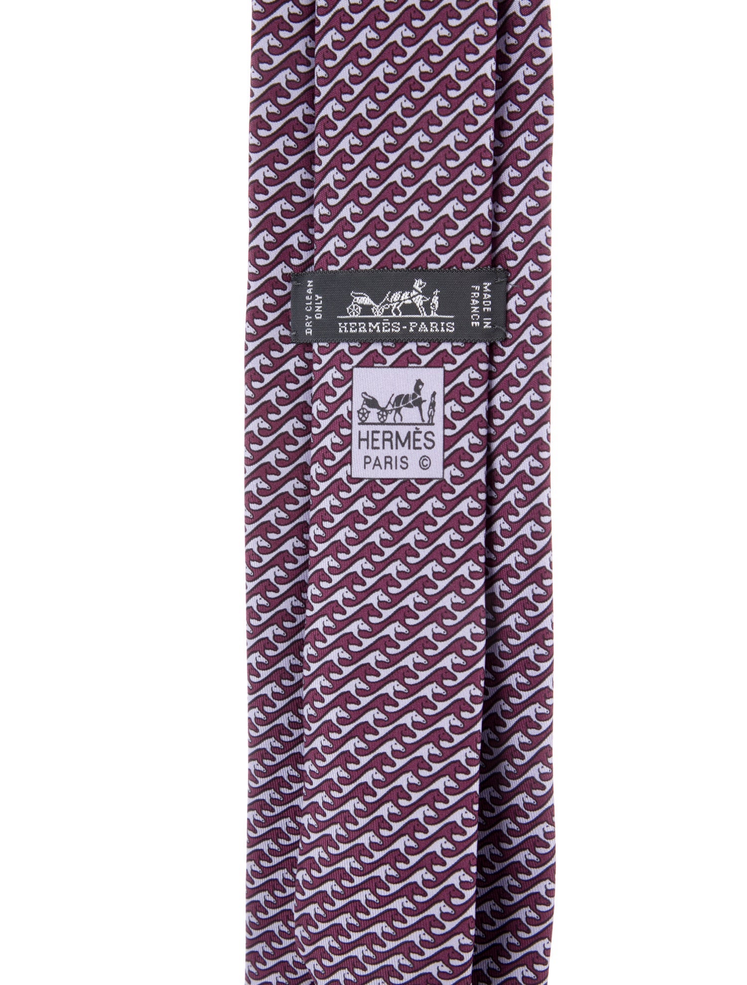 Hermès Patterned Silk Tie