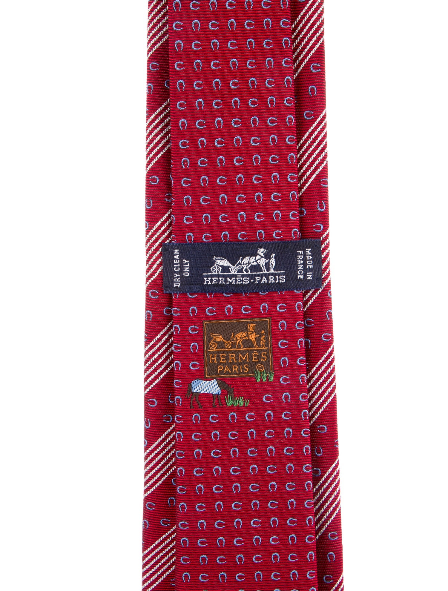 Hermès Hermès Striped Silk Necktie