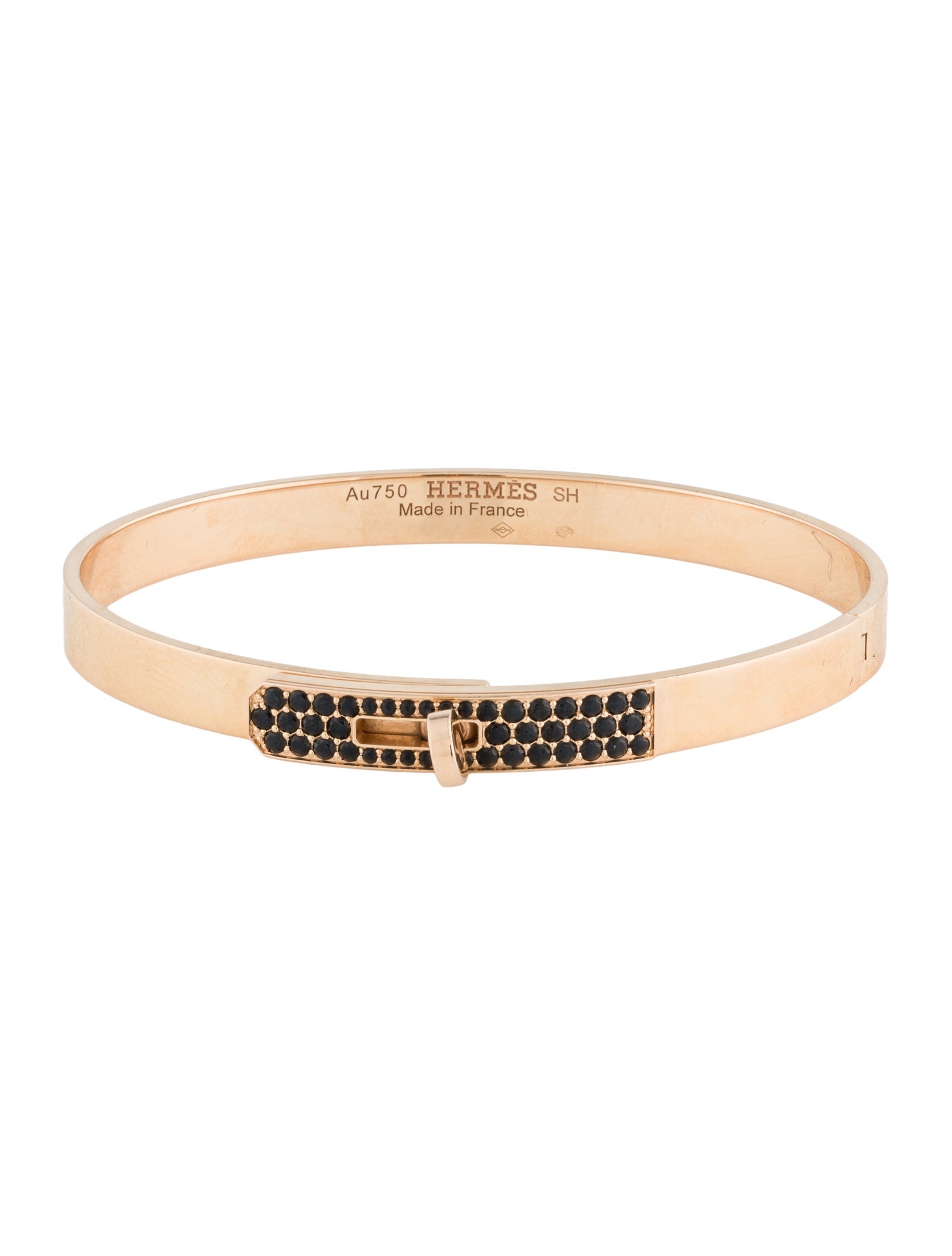 Hermès 18K Spinel Collier de Chien Bracelet
