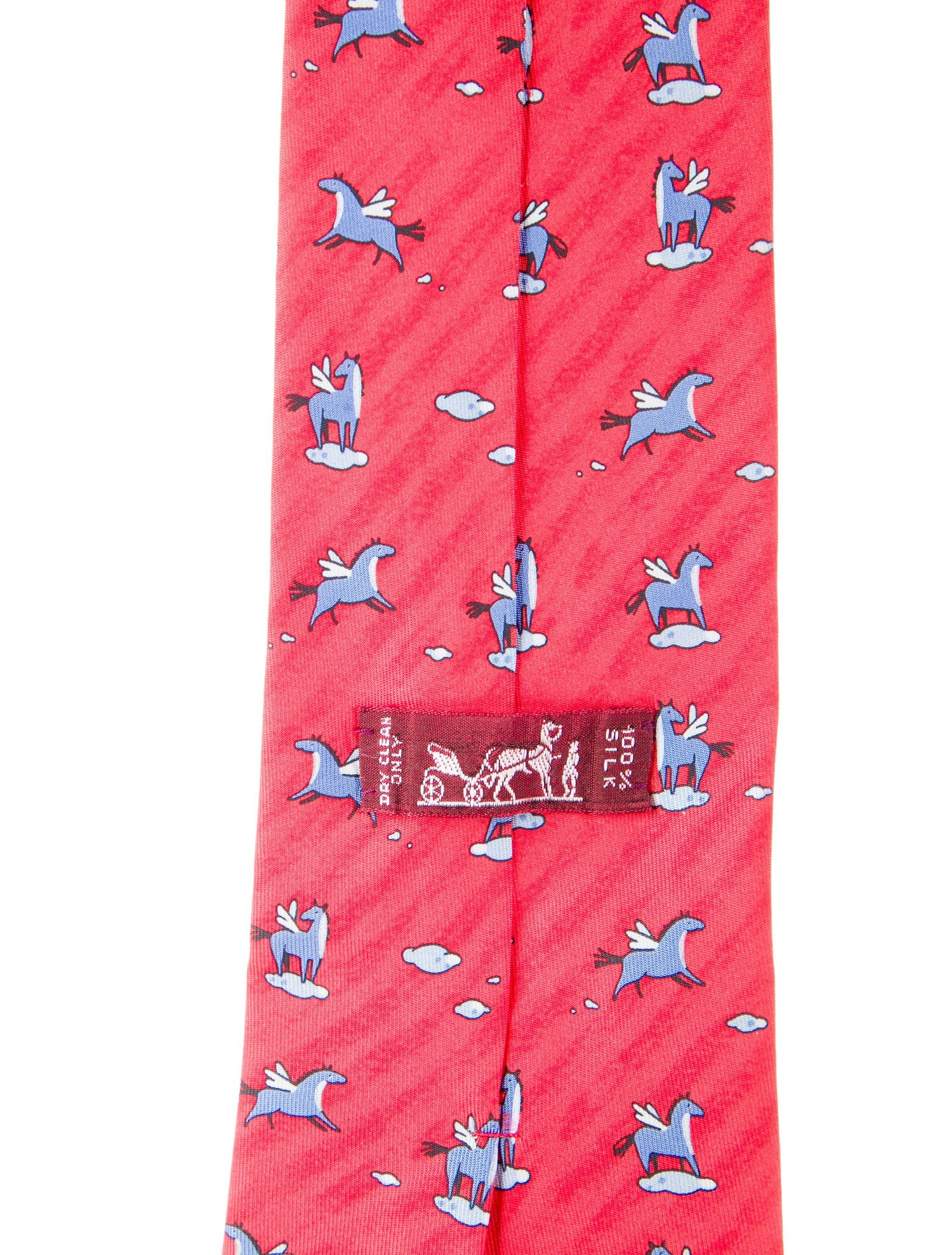 Hermès pattern silk tie