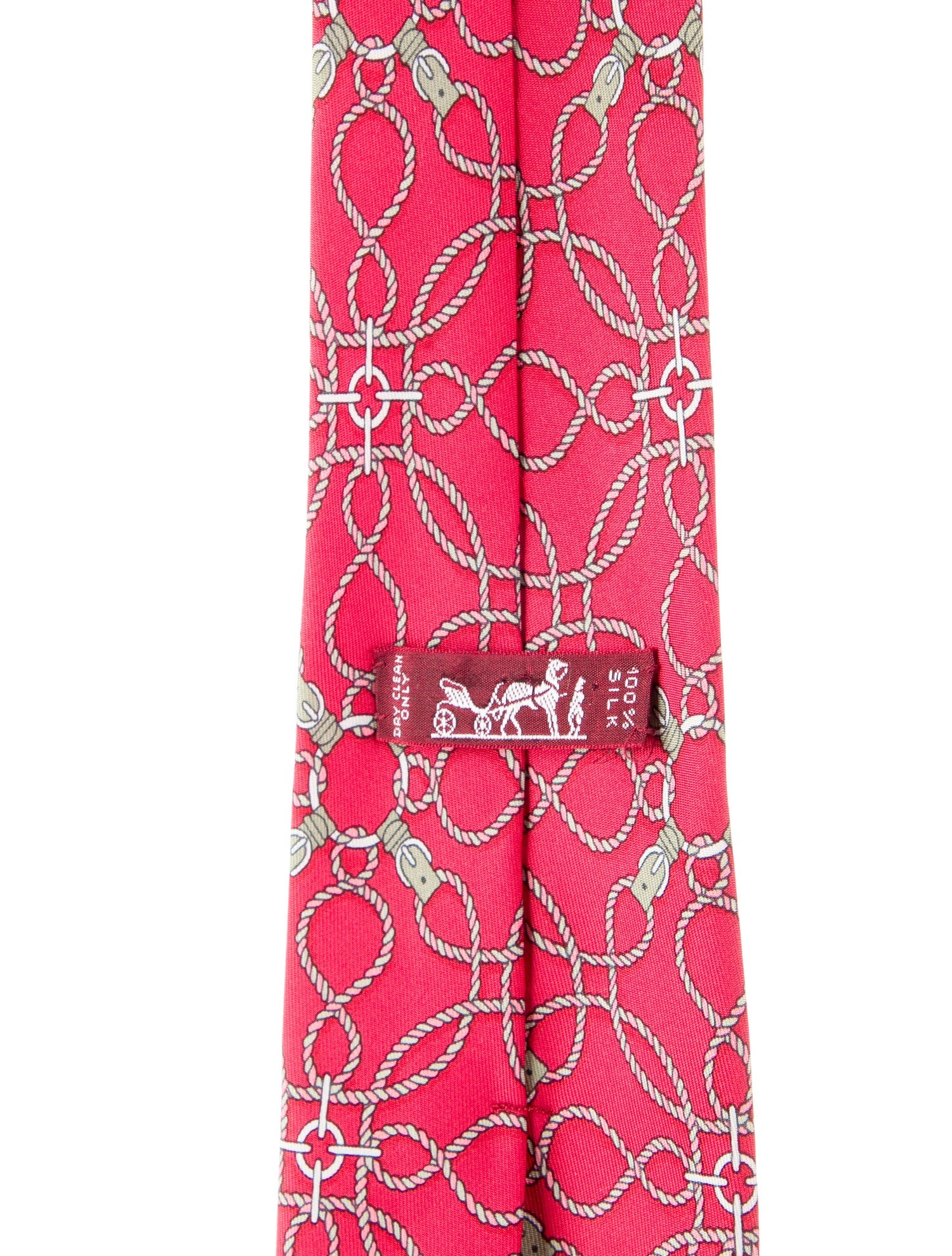 Hermès pattern silk tie