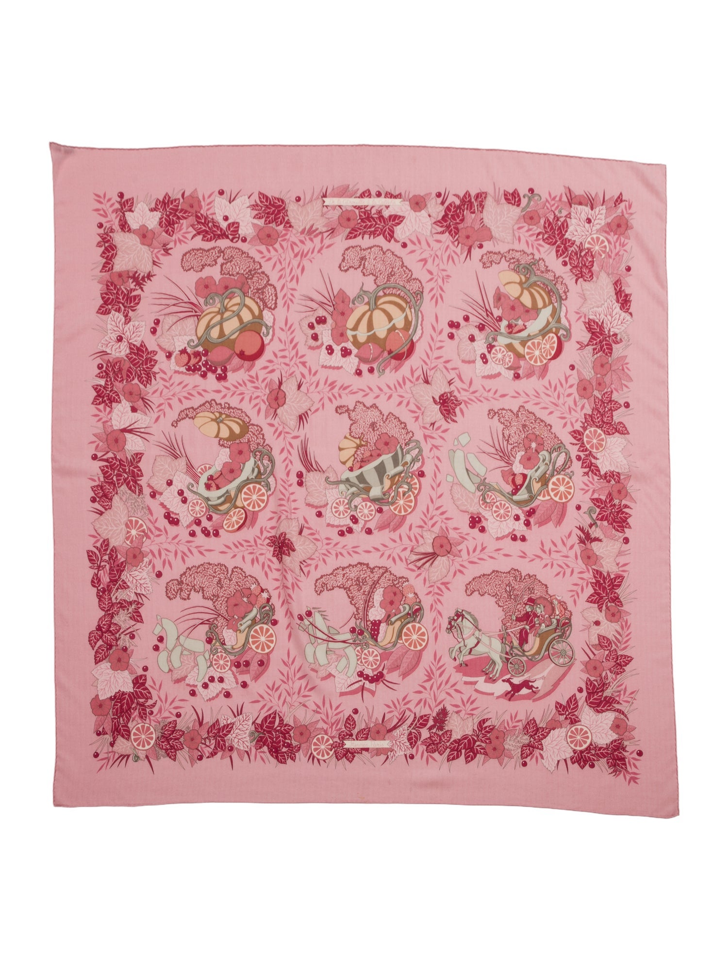 Hermès De la Citrouille à la Calèche Cashmere Shawl