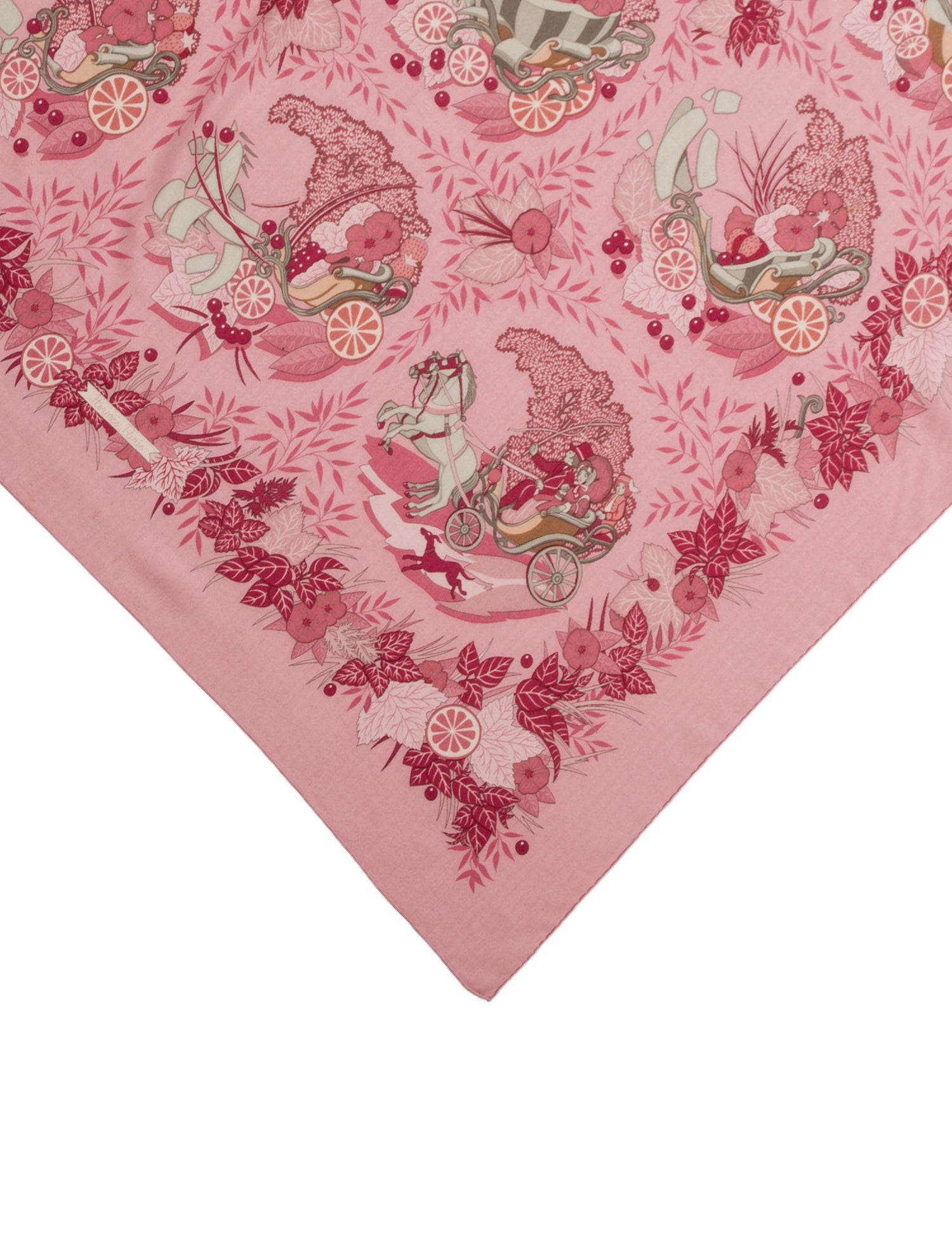 Hermès De la Citrouille à la Calèche Cashmere Shawl