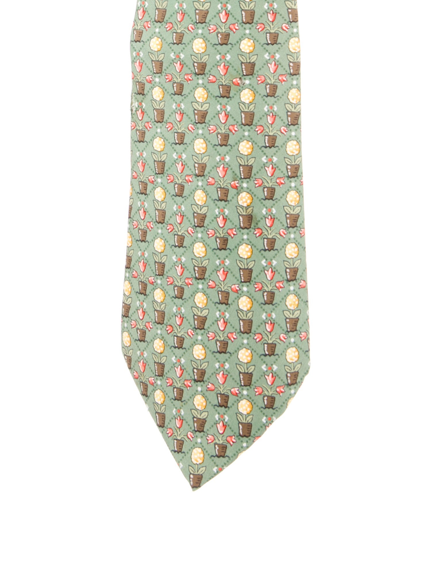 Hermès Silk Patterned Tie