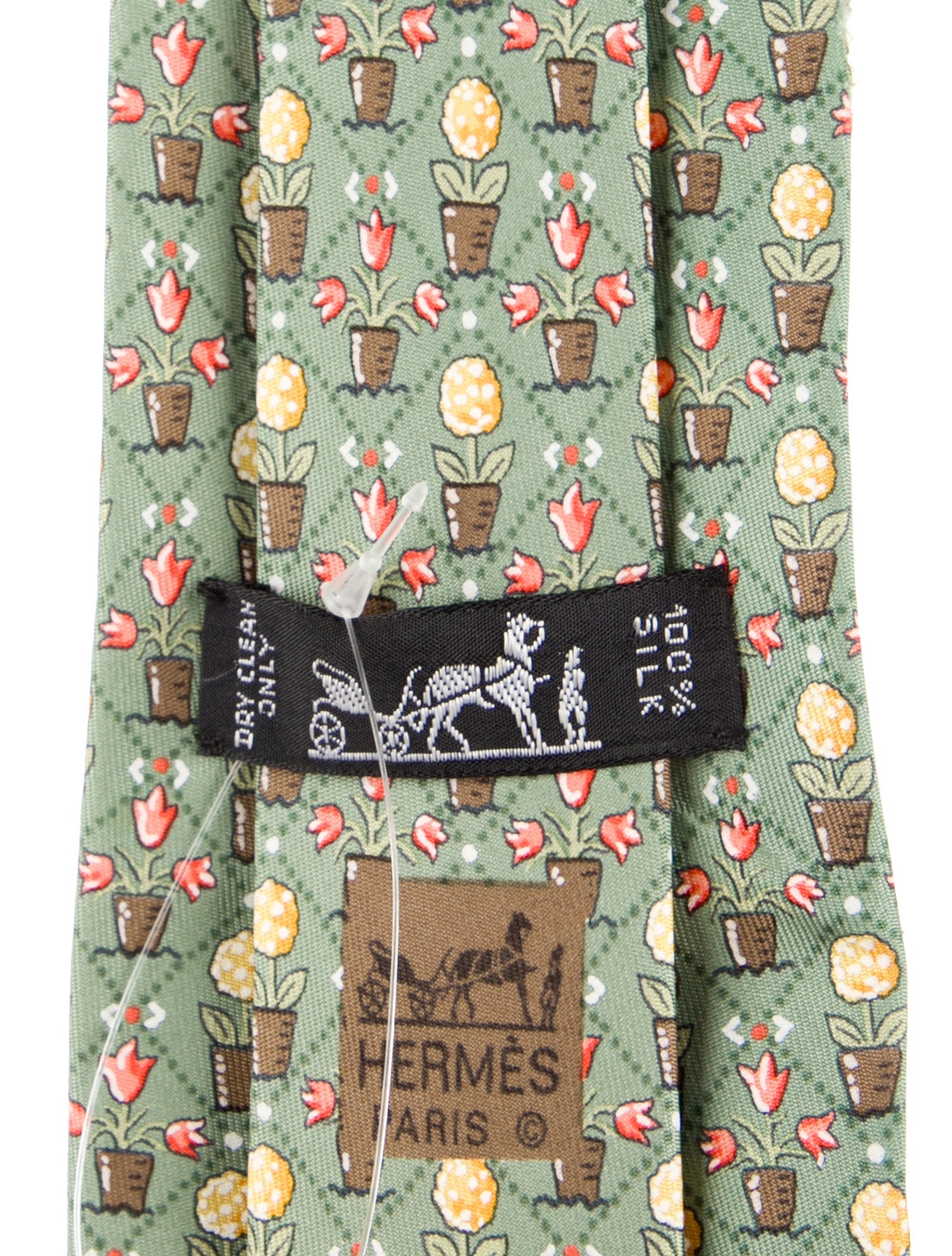 Hermès Silk Patterned Tie