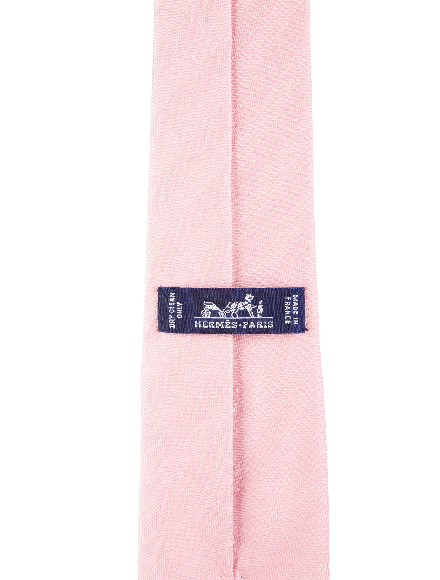 Hermès Pink Silk Tie