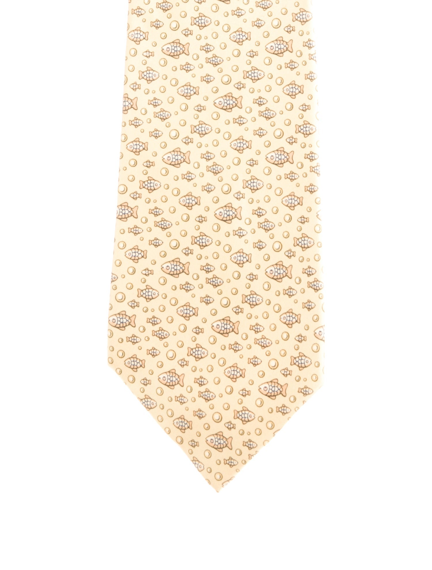 Hermès pattern silk tie