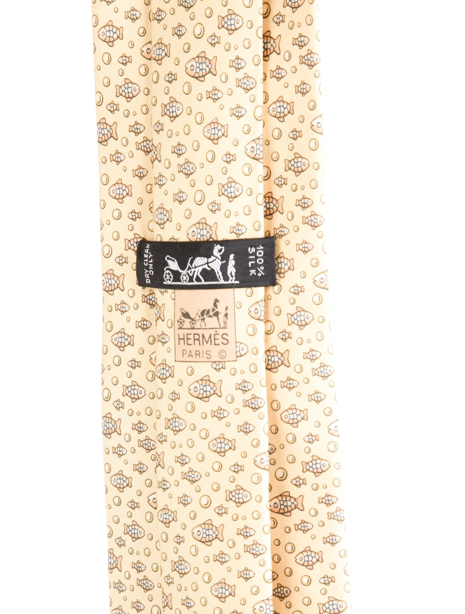 Hermès pattern silk tie