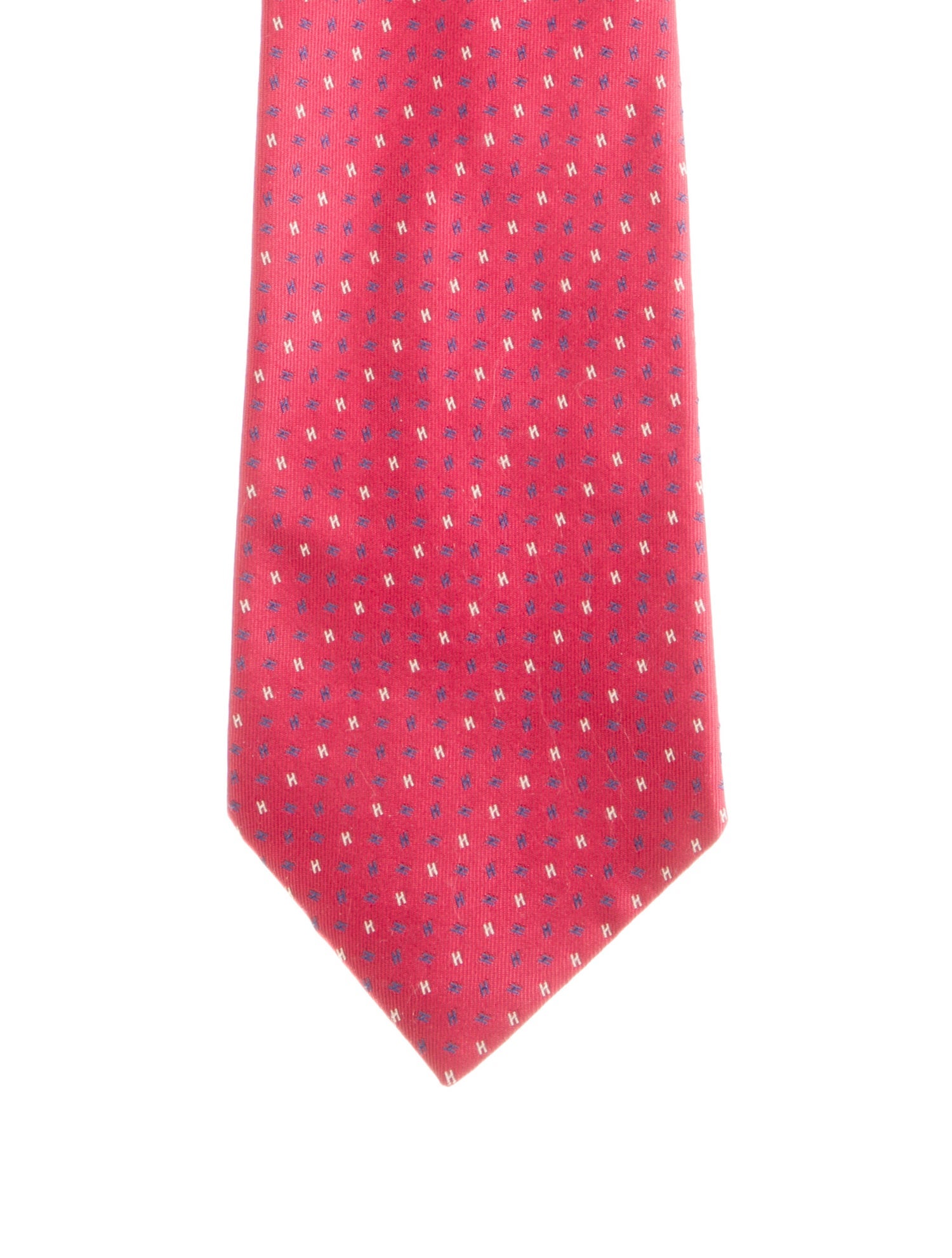 Hermès pattern silk tie