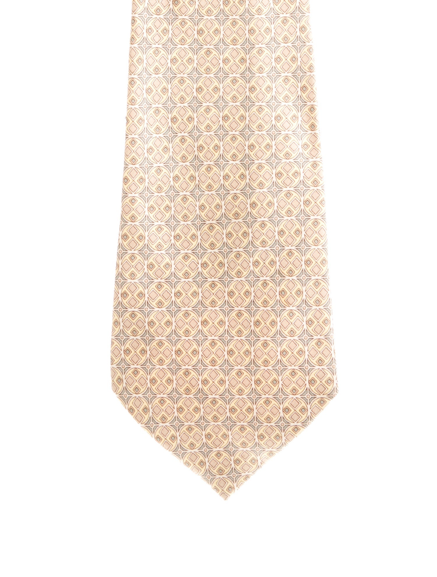 Hermès pattern silk tie