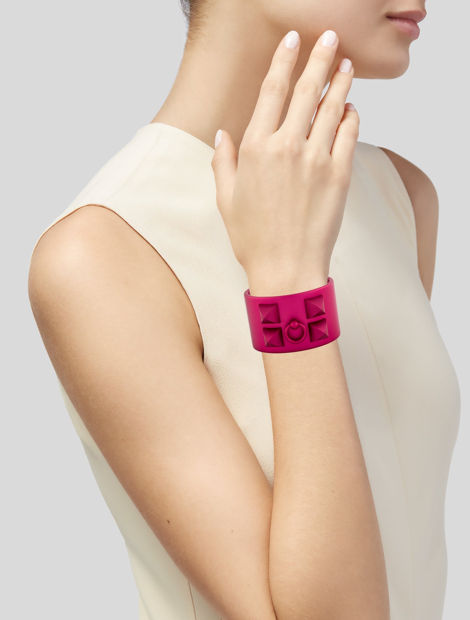 Hermès Aluminium Collier De Chien Sunset Cuff Bracelet