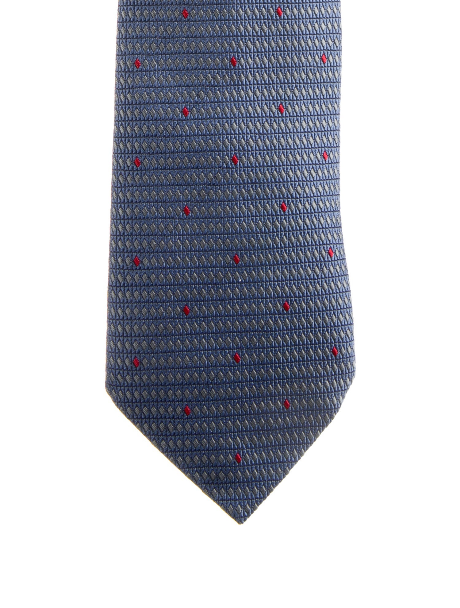 Hermès Men's Blue Hermès Silk Pattern Necktie