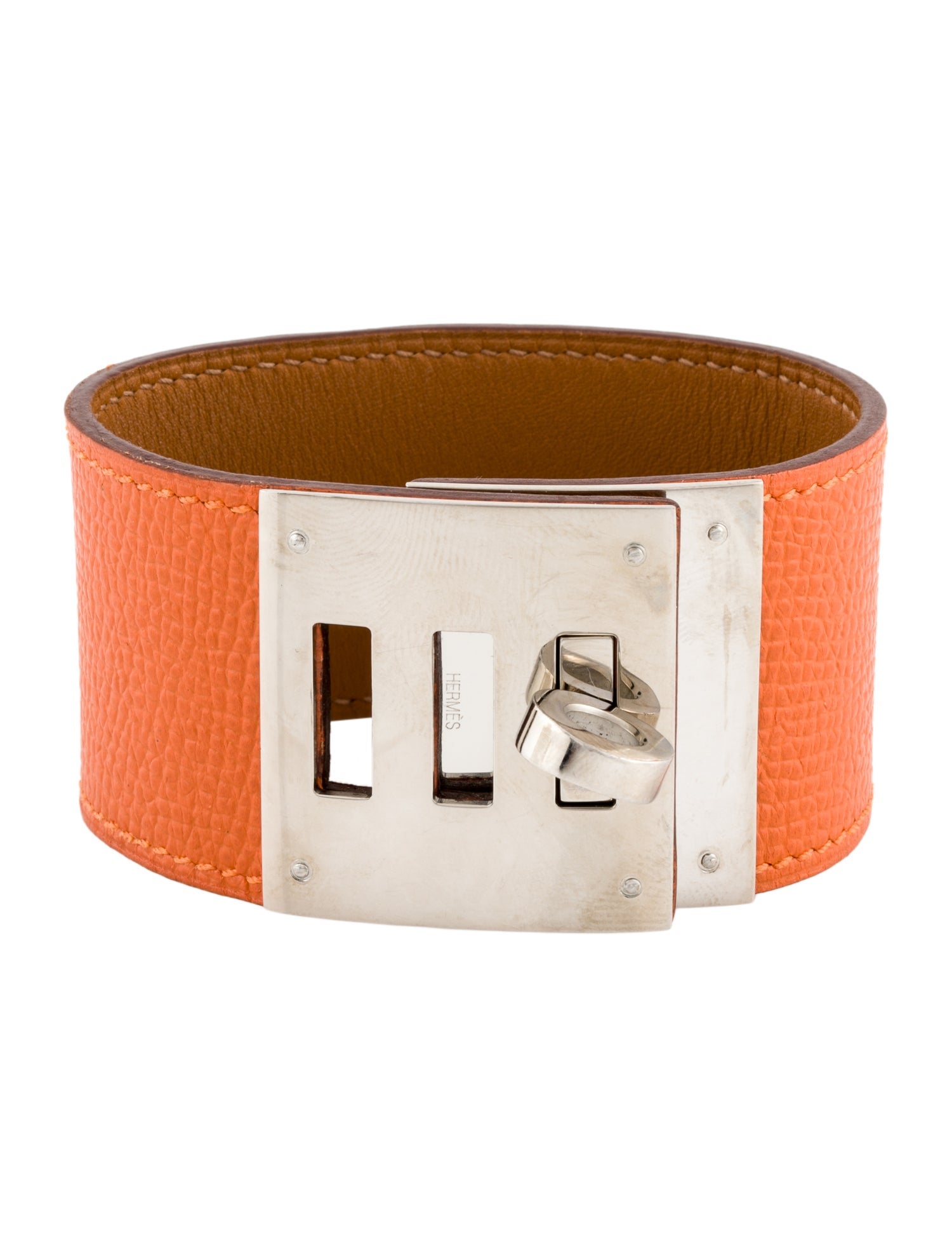 Hermès Leather Kelly Dog Wrap Bracelet