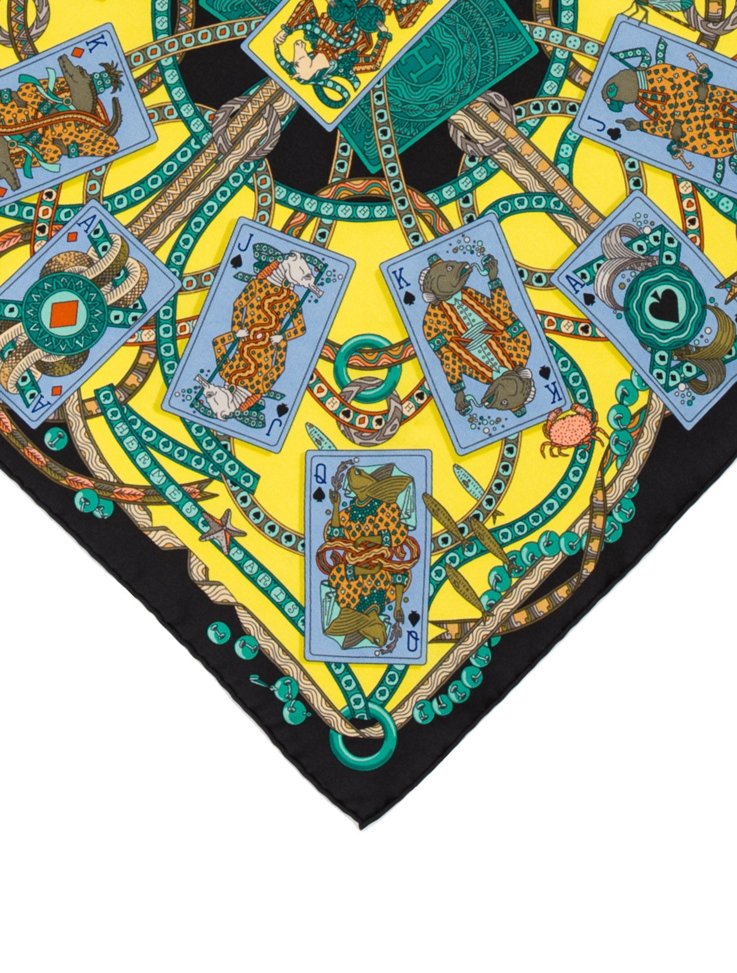 Hermès Dame De Coeur A Vous L’Honneur Silk Scarf