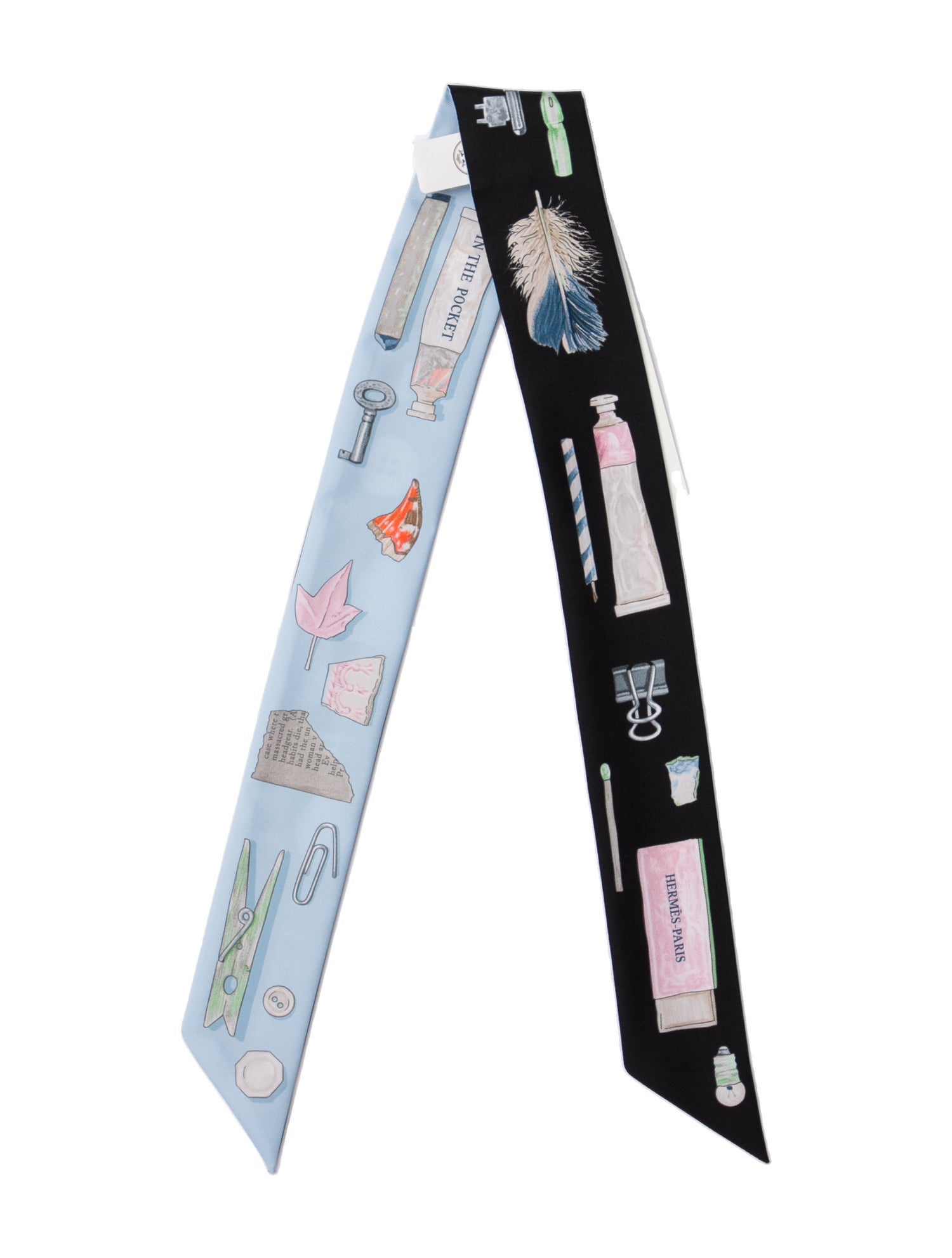 Hermès In The Pocket Silk Twilly Scarf w/ Tags