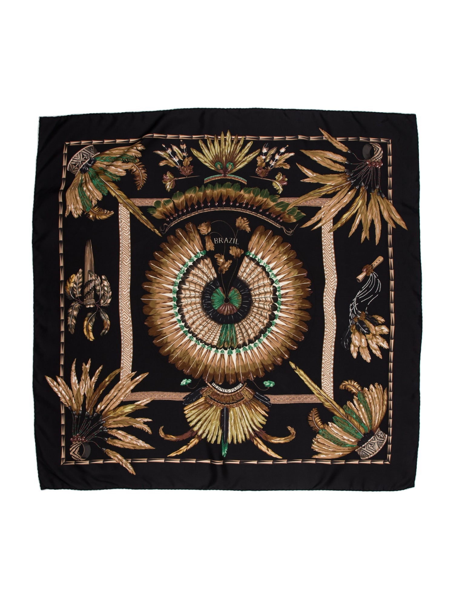 Hermès Brazil Silk Scarf