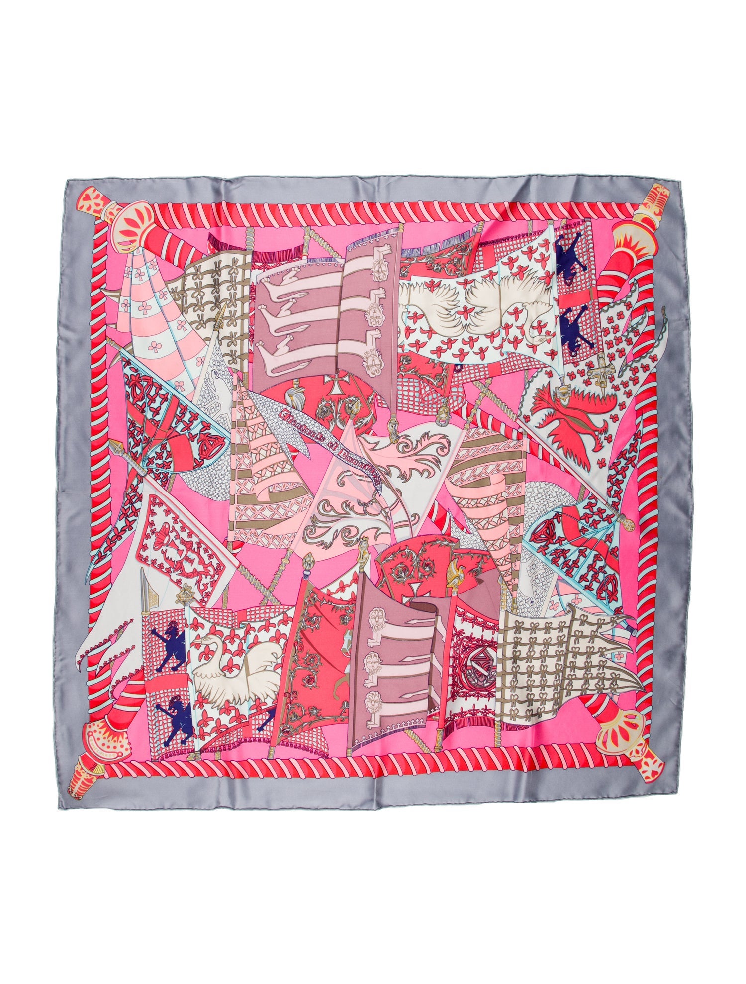 Hermès Entendards et Bannieres Silk Scarf
