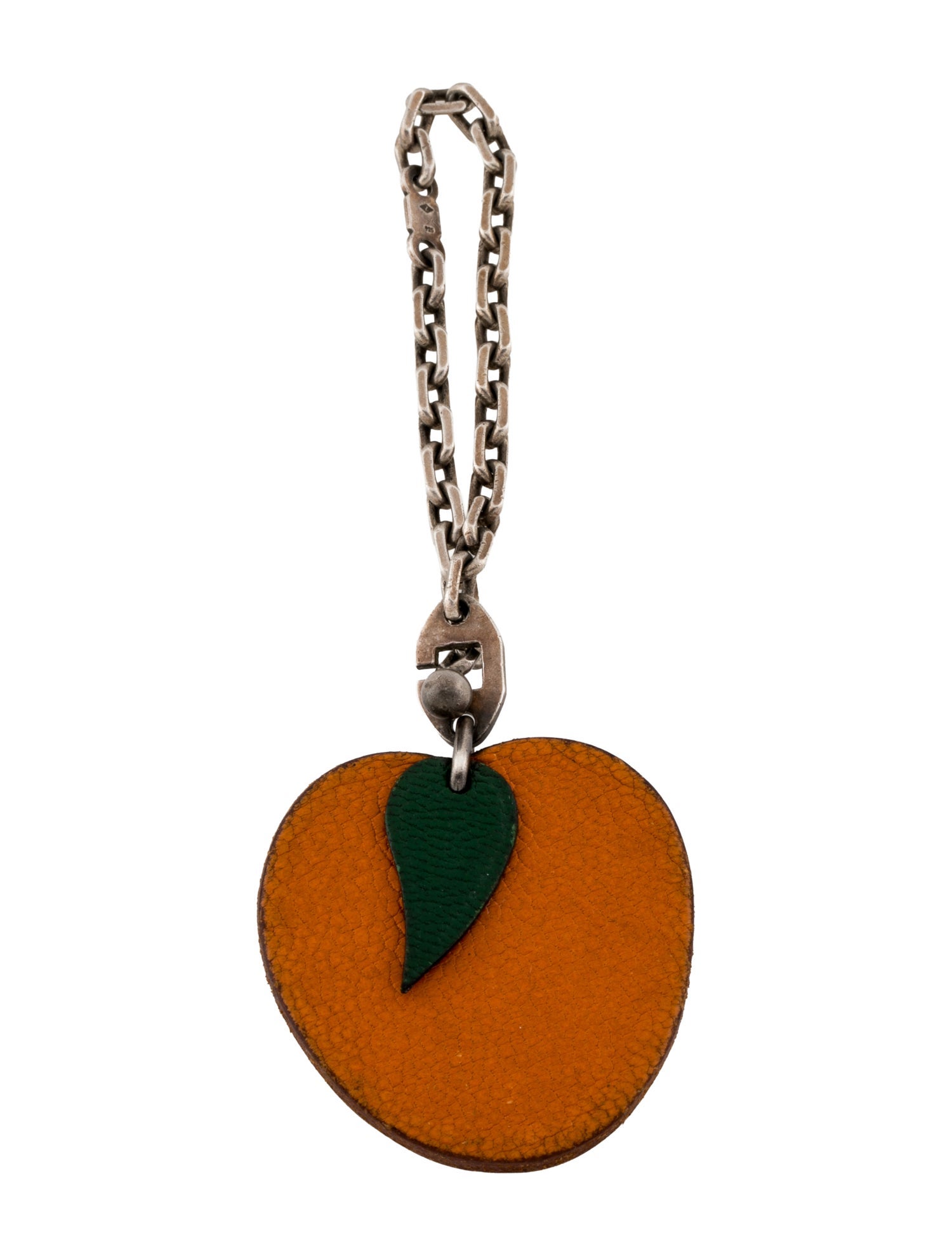 Hermès Petit H Apricot Bag Charm