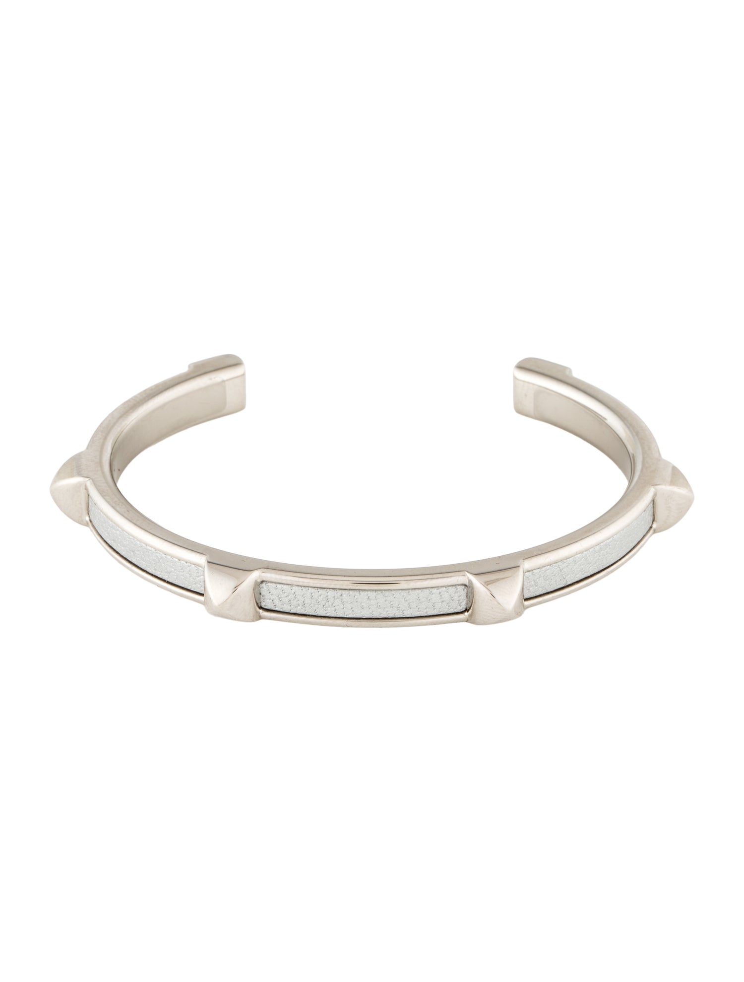 Hermès Leather Athena Cuff Bracelet