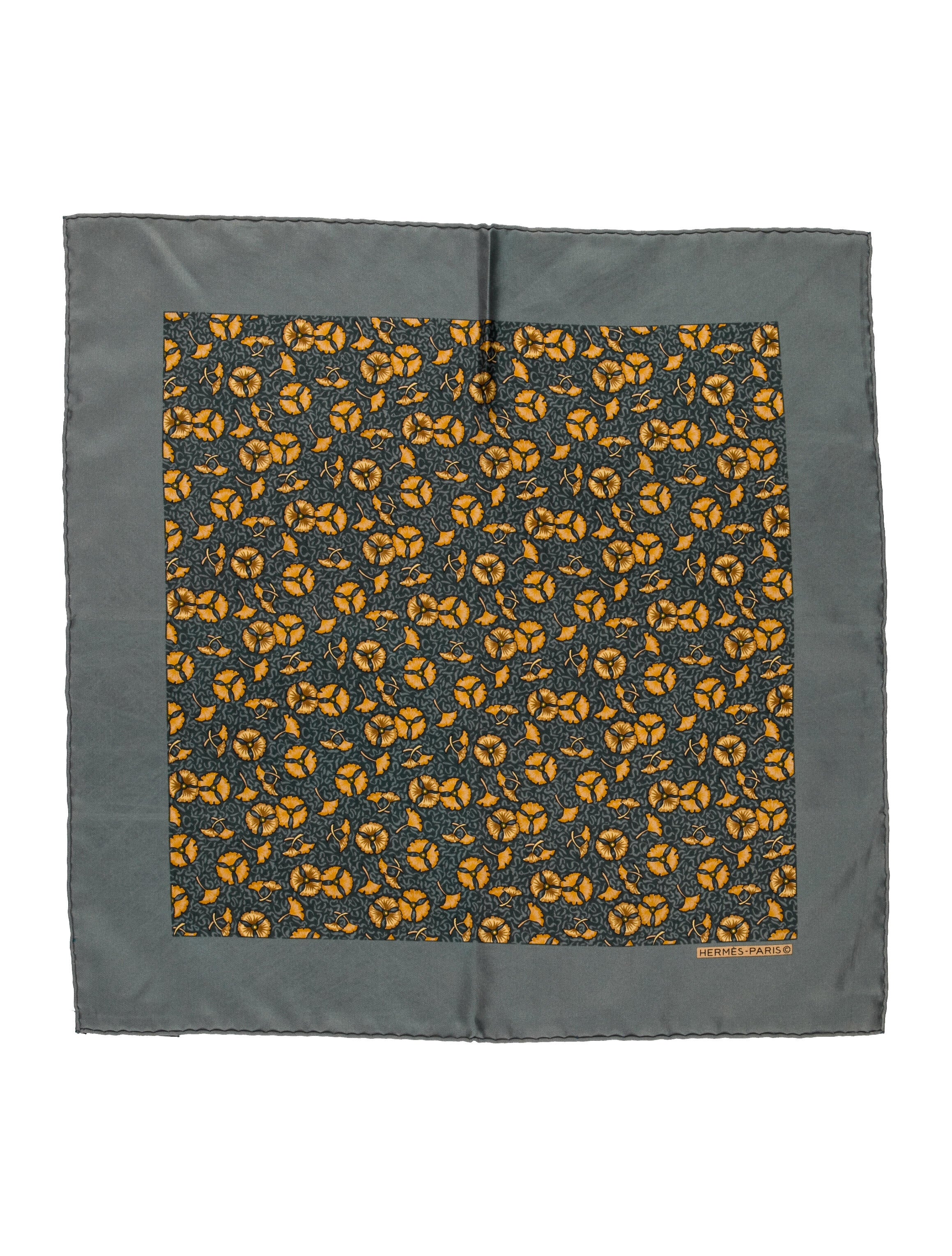 Hermès Gingko Silk Scarf