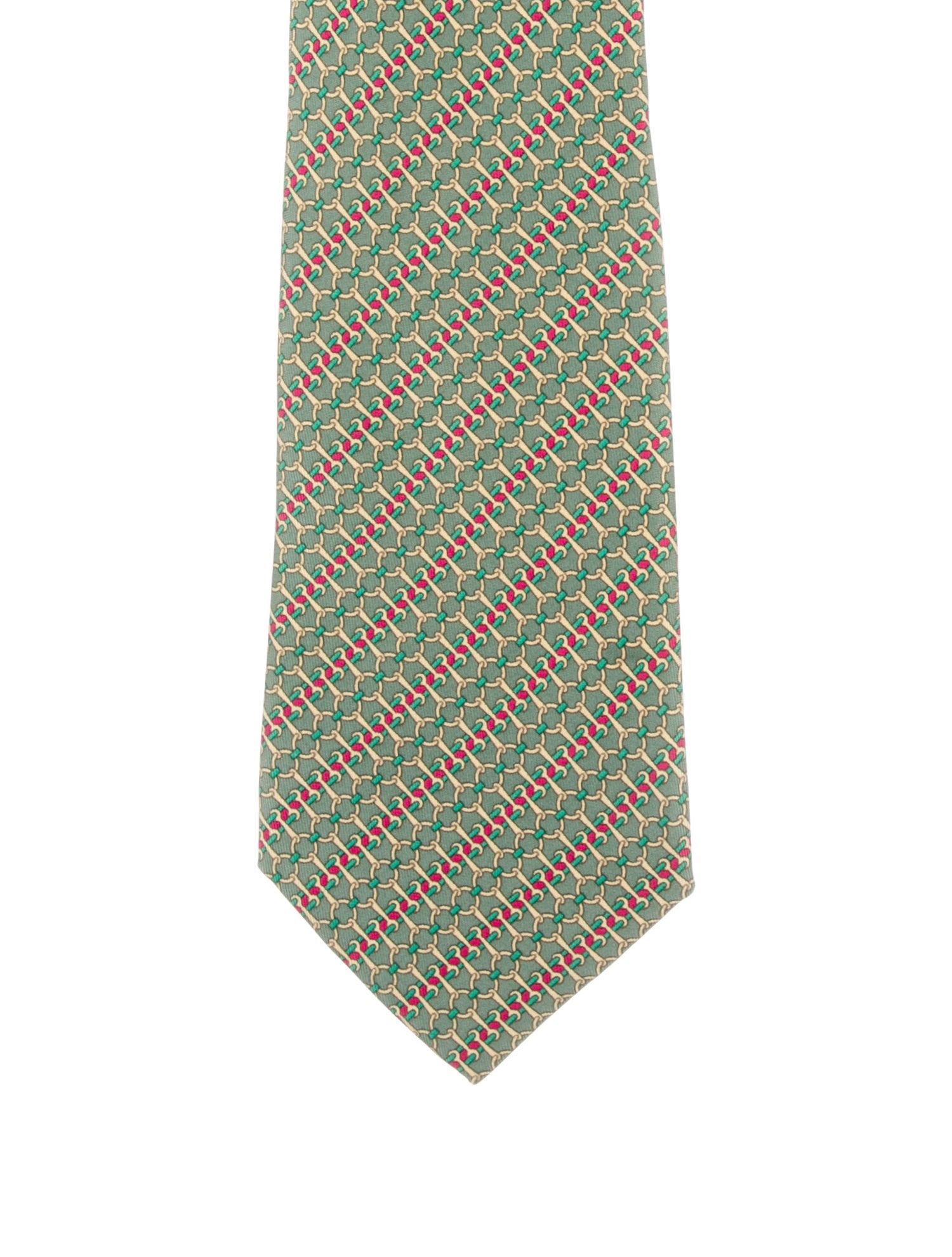 Hermès Printed Silk Tie