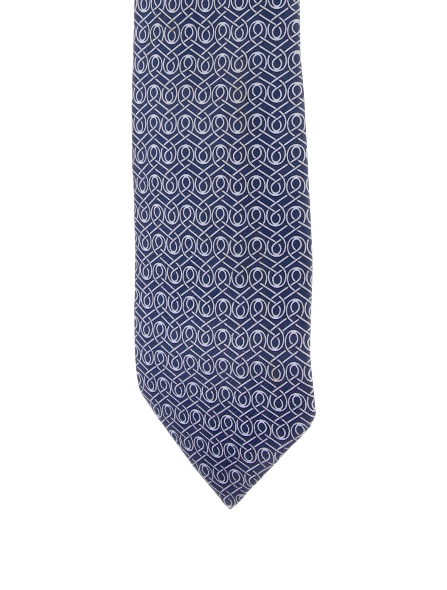 Hermès Printed Silk Tie