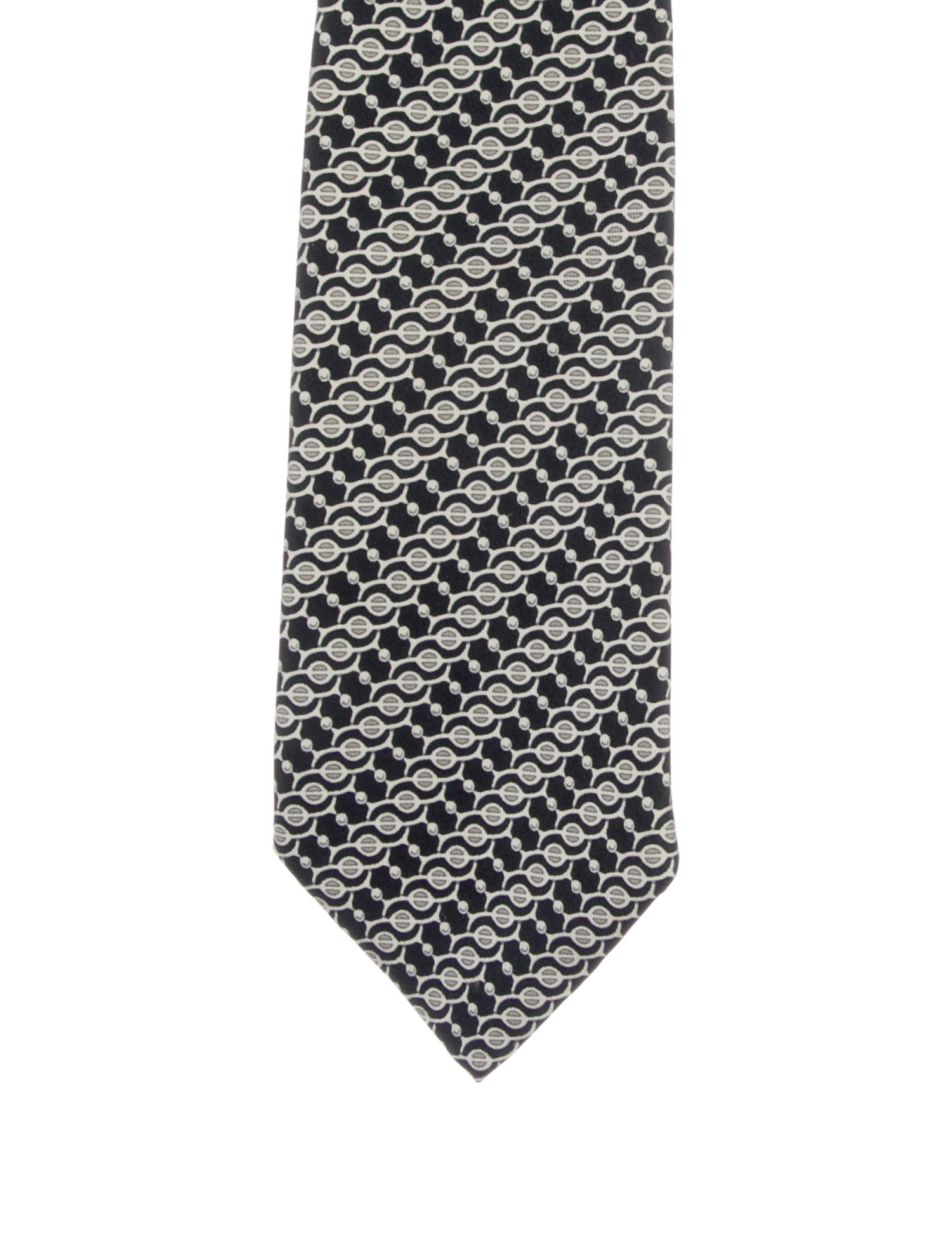 Hermès Silk Printed Tie